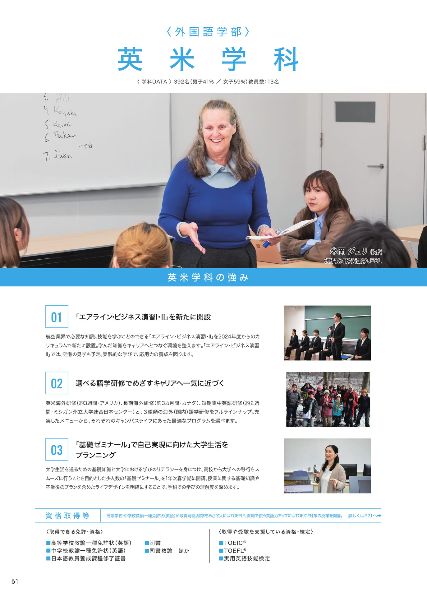 P061　英米学科（62ページ目）