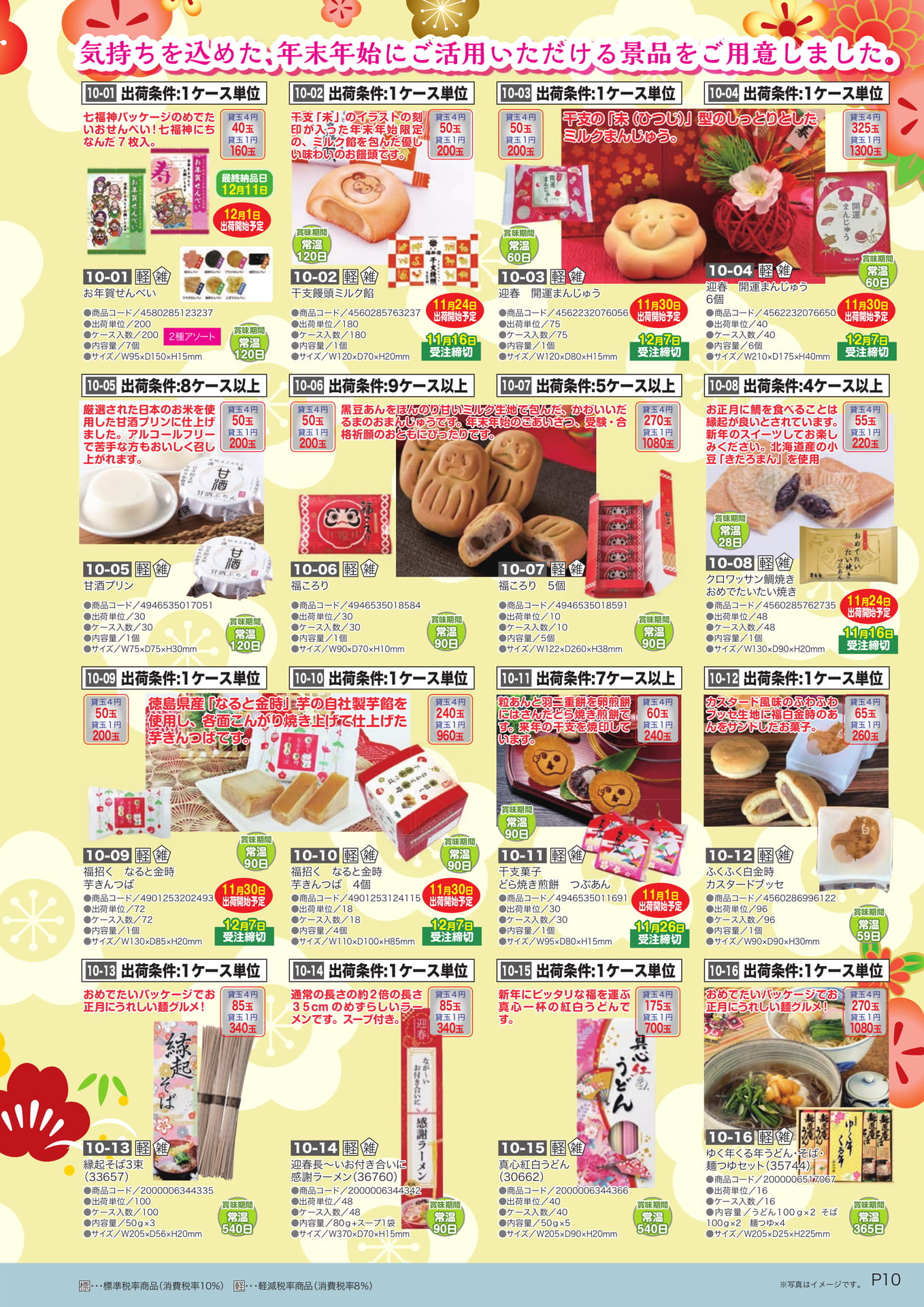 年末年始景品（11ページ目）