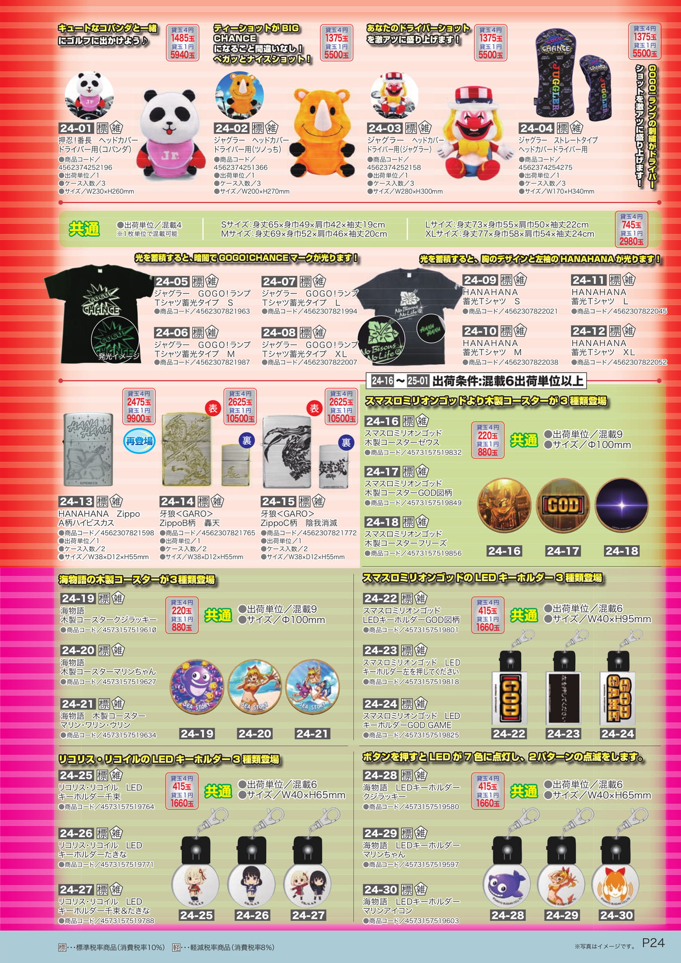 キャラクターゴルフ・Tシャツ（25ページ目）