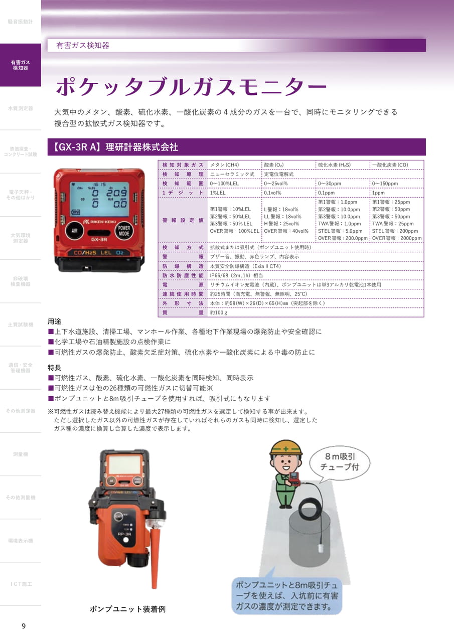 ポケッタブルガスモニター（10ページ目）