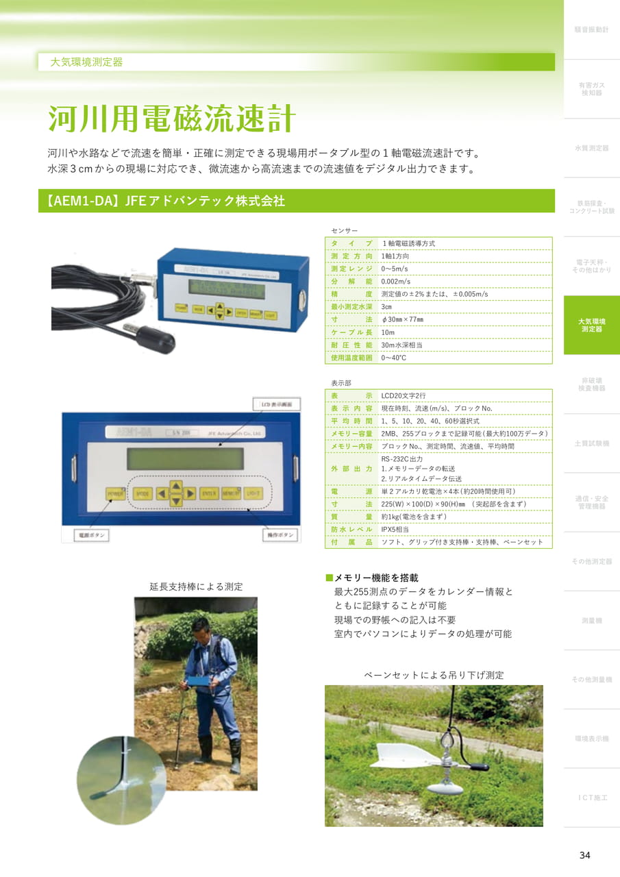河川用電磁流速計（35ページ目）