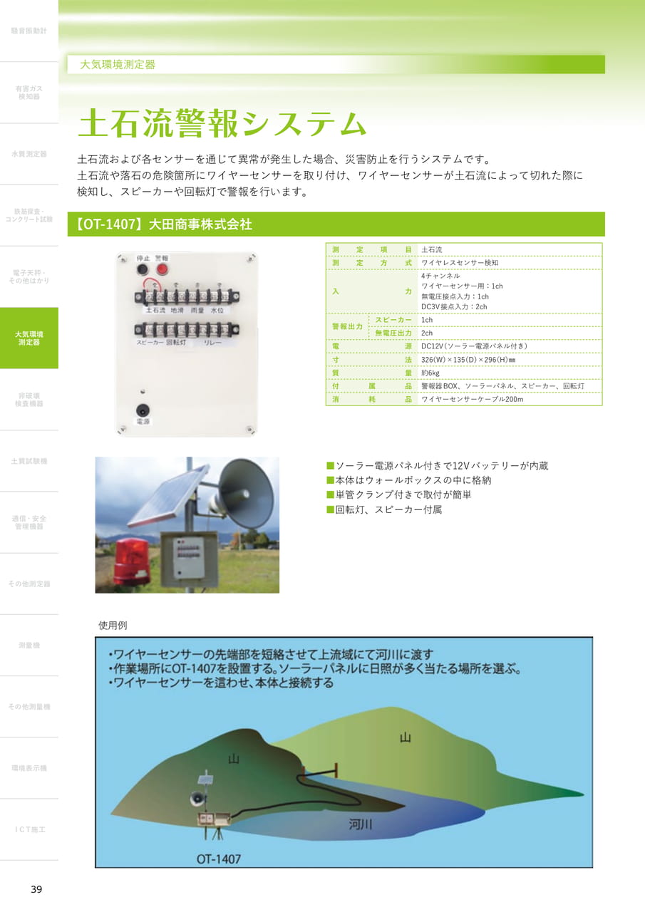 土石流警報システム（40ページ目）