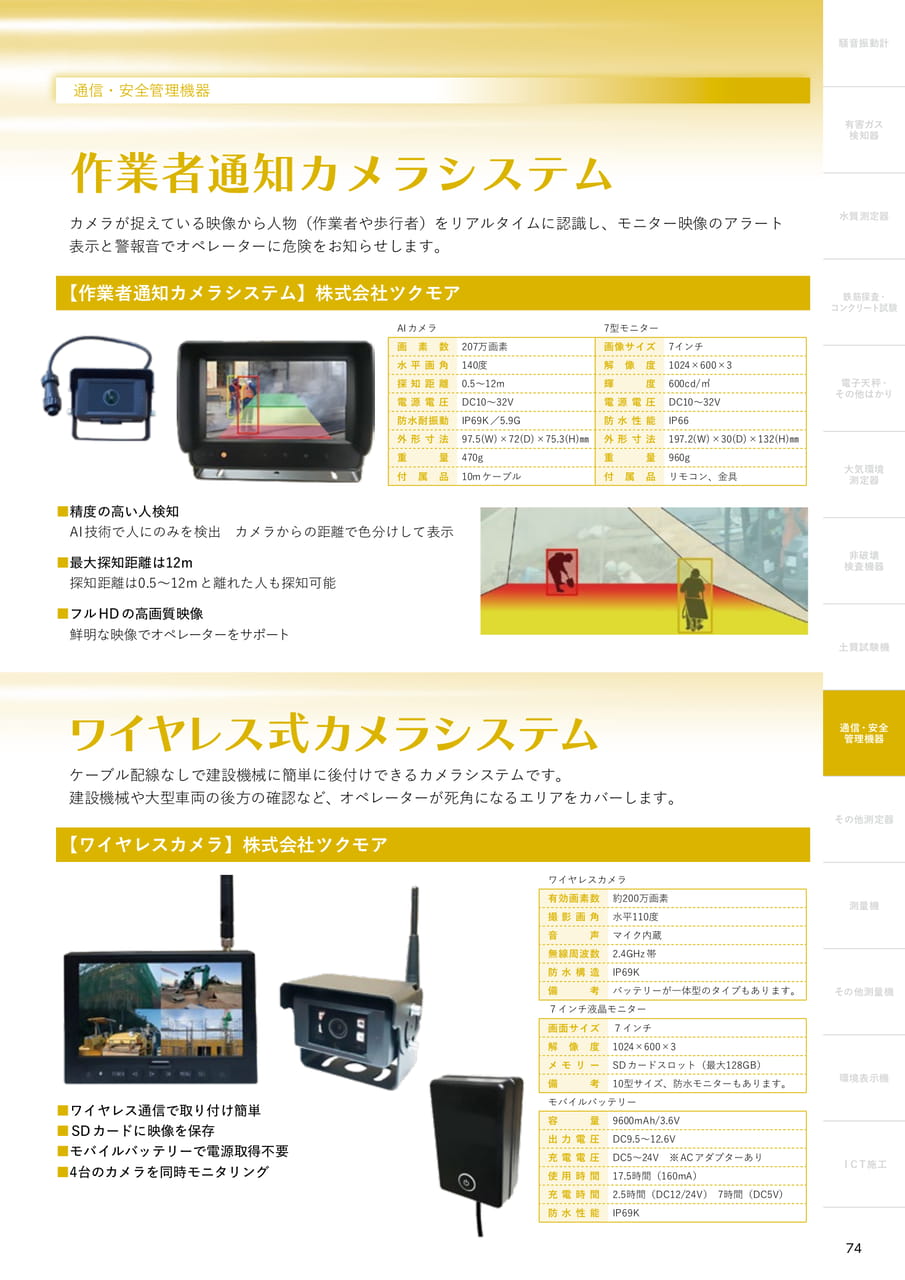 作業者通知カメラシステム（75ページ目）
