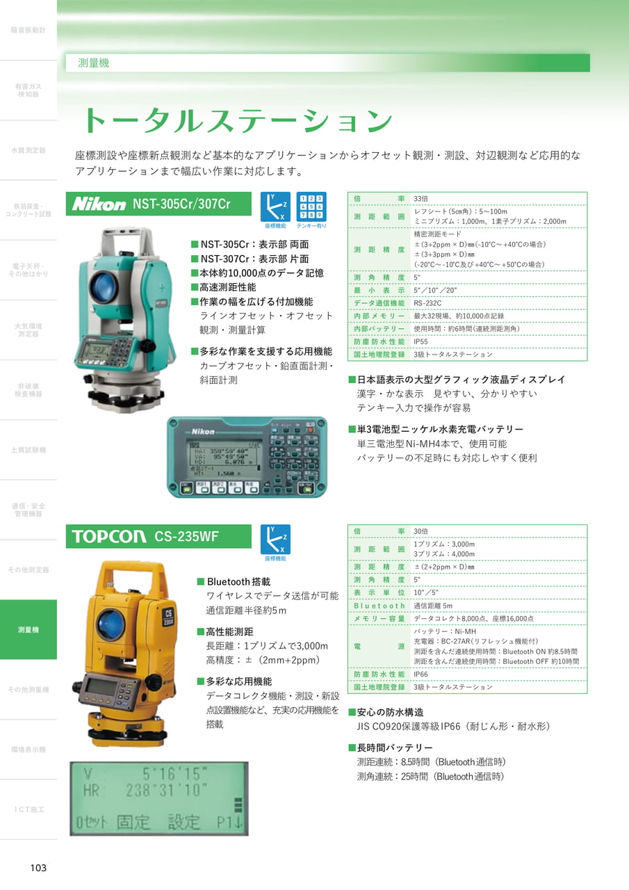 トータルステーション（104ページ目）