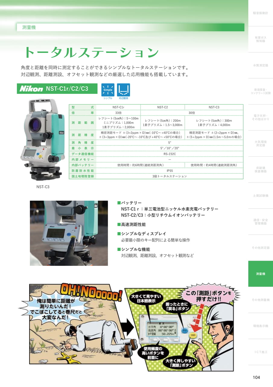トータルステーション（105ページ目）