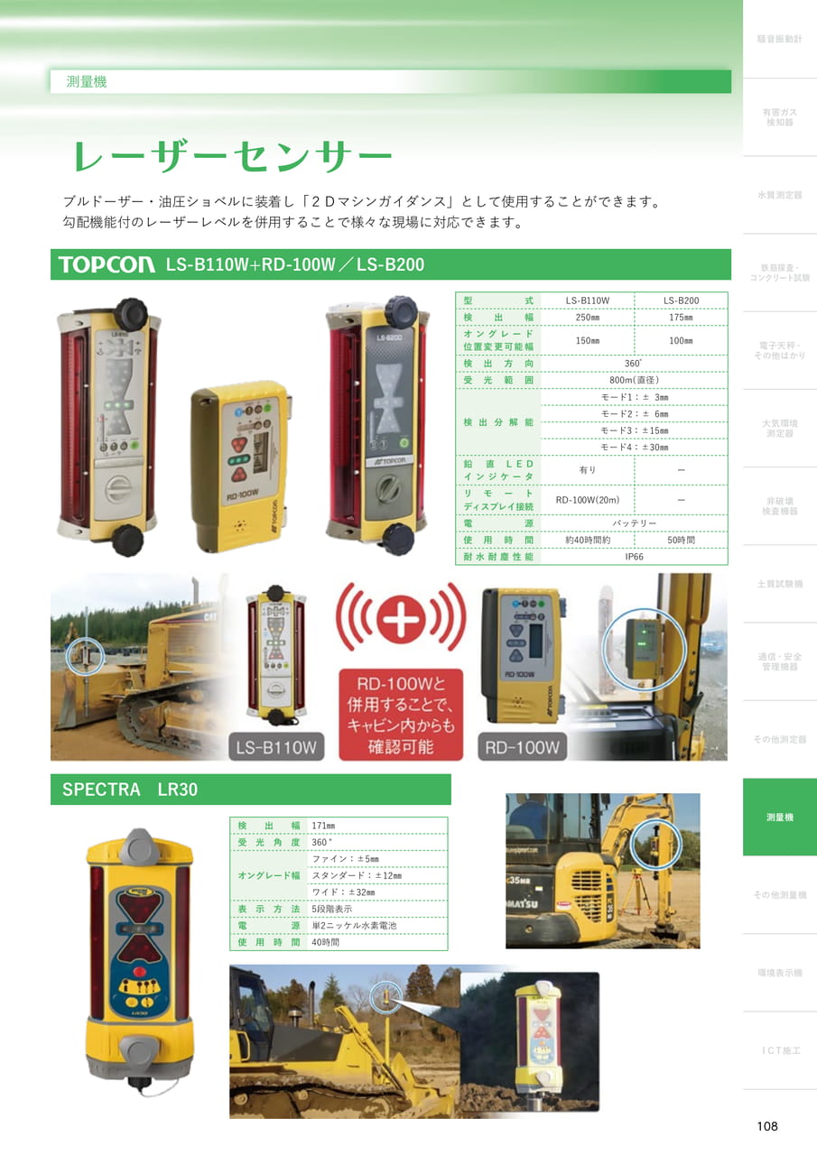 レーザーセンサー（109ページ目）