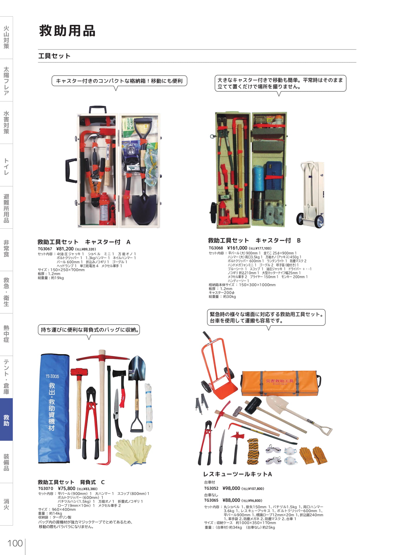 救助工具セット（102ページ目）
