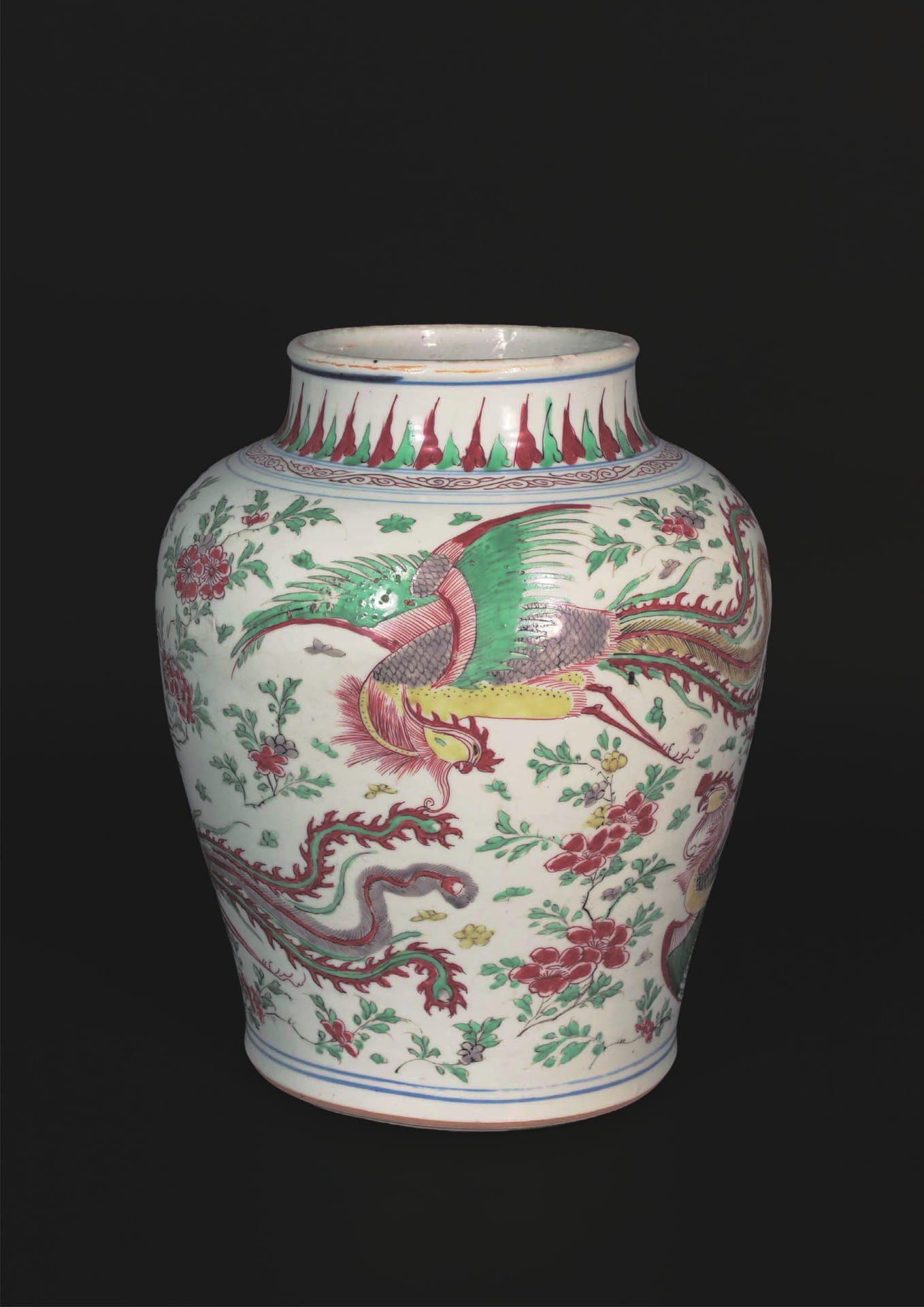 康熙五彩草花鳳凰文壺(271ページ目)