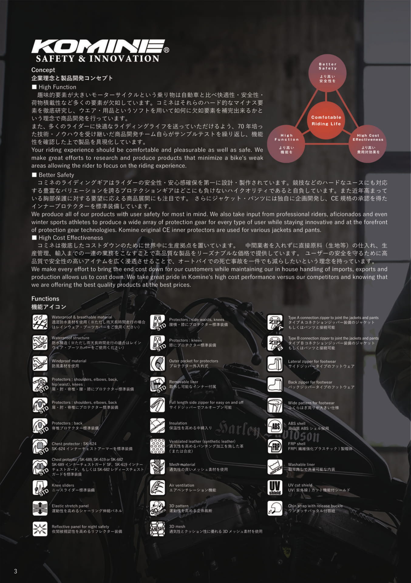 企業理念と製品開発コンセプト（4ページ目）