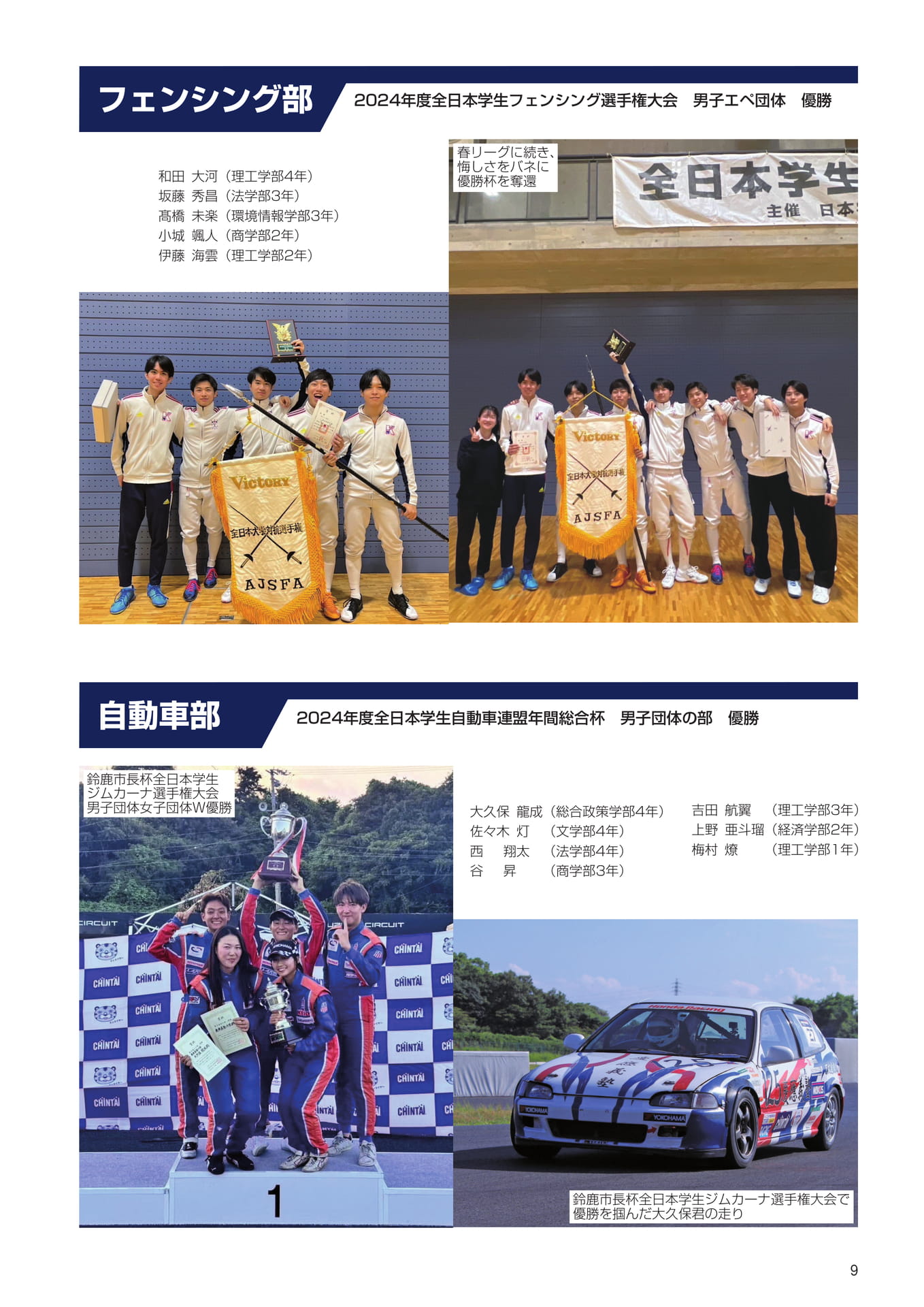 P9　小泉体育賞受賞者（11ページ目）