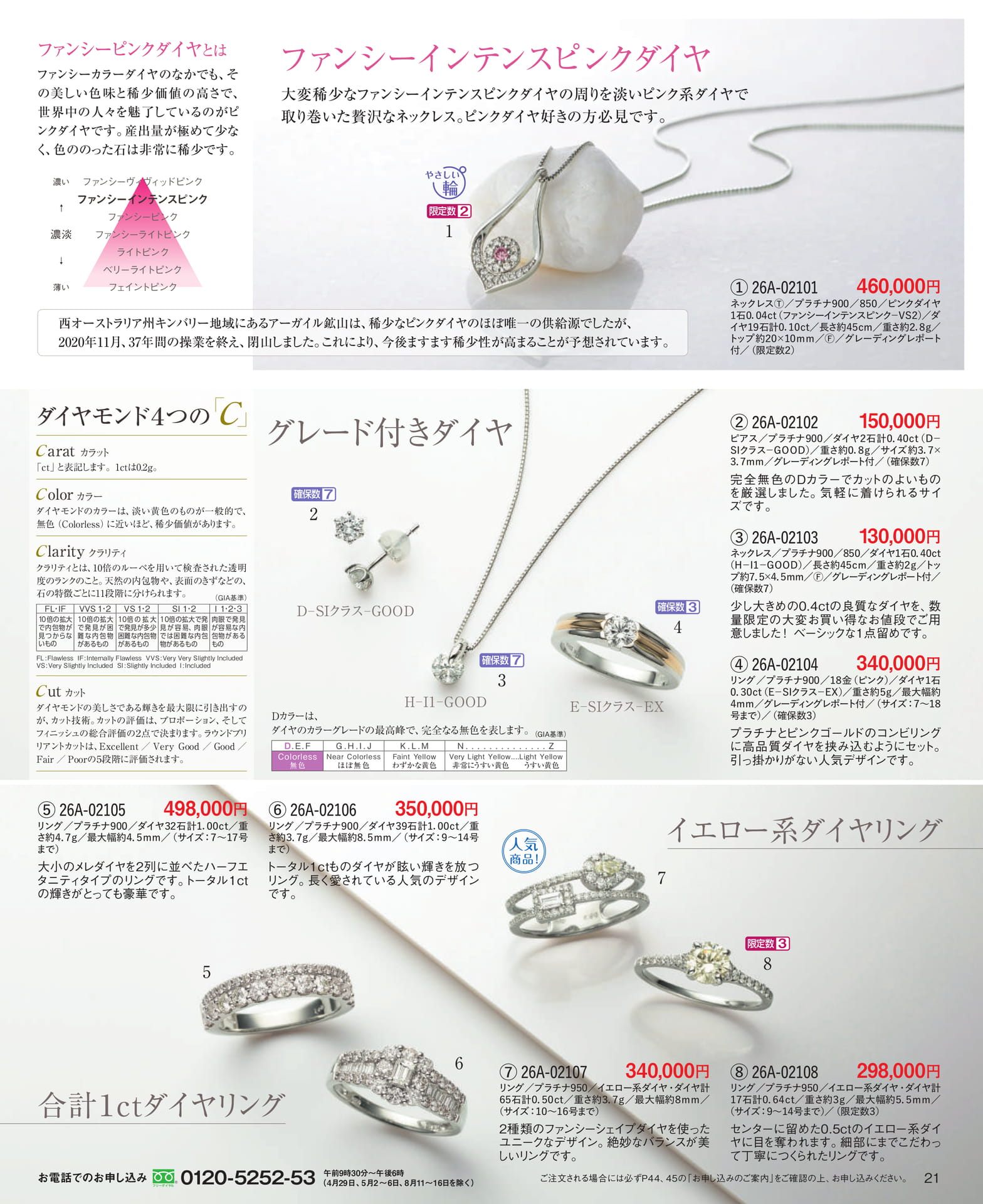 Page 21ファンシーインテンスピンクダイヤ/グレード付きダイヤ他(21ページ目)
