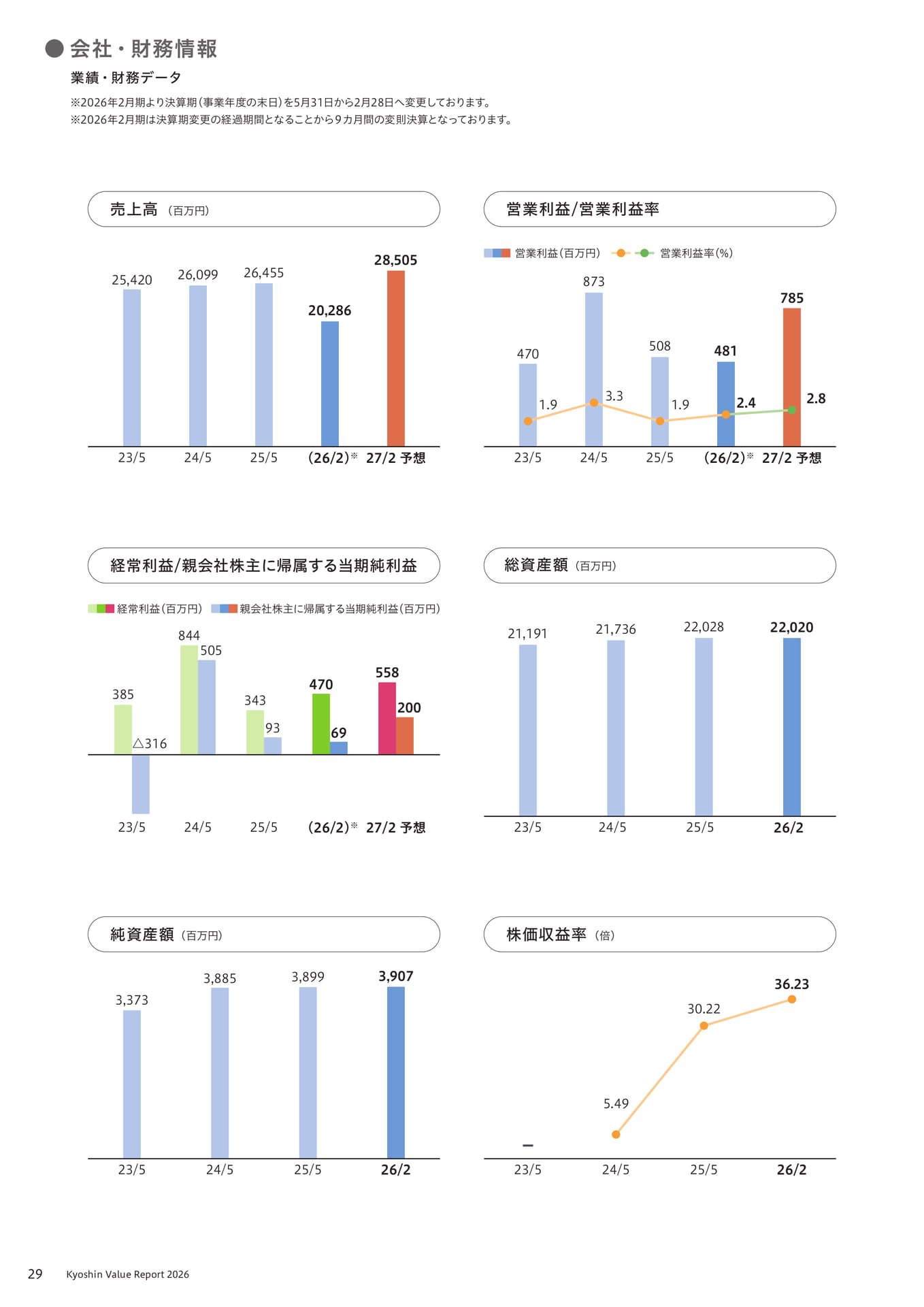 業績・財務データ(30ページ目)