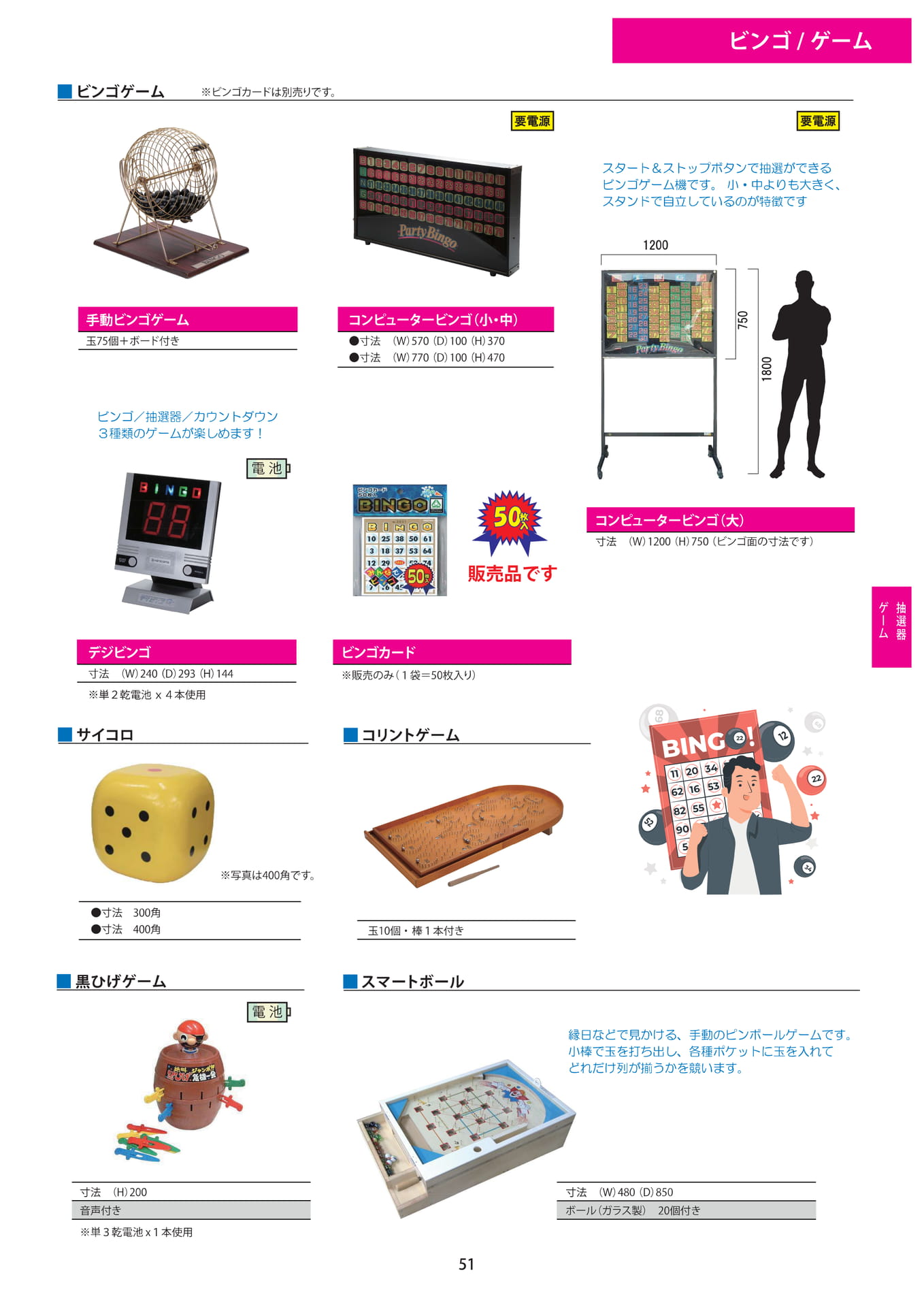 ゲーム・抽選器(51ページ目)