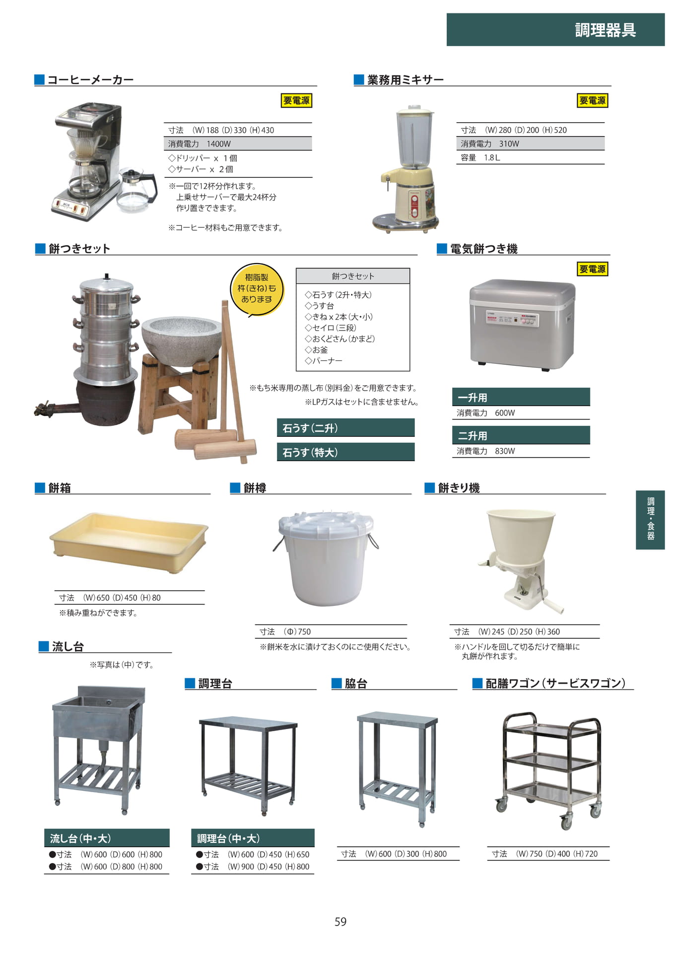 調理器具・厨房機器(59ページ目)