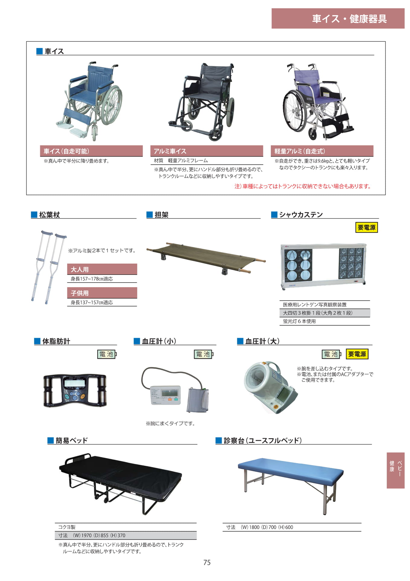 車イス・健康器具(75ページ目)