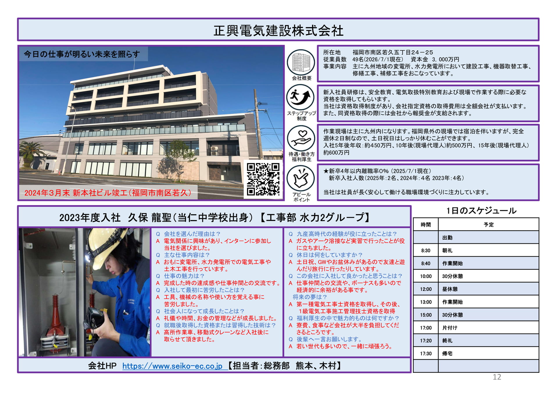正興電気建設株式会社（12ページ目）