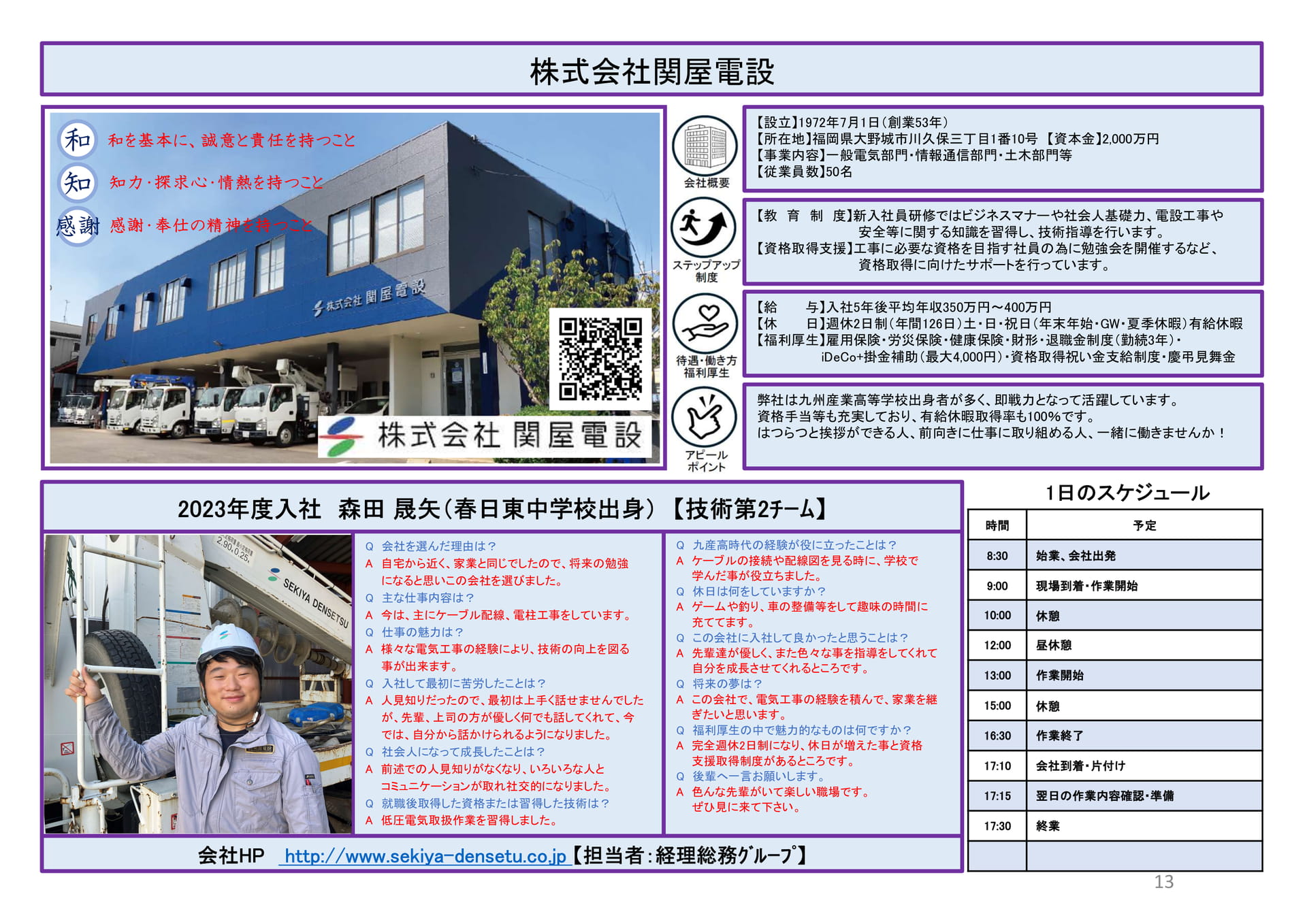 株式会社関屋電設（13ページ目）