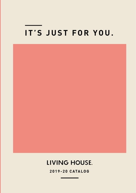 LIVING HOUSE. Catalog2019-20（1ページ目）