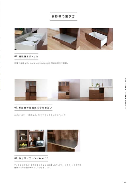 FEATURE KITCHEN BOARD（77ページ目）