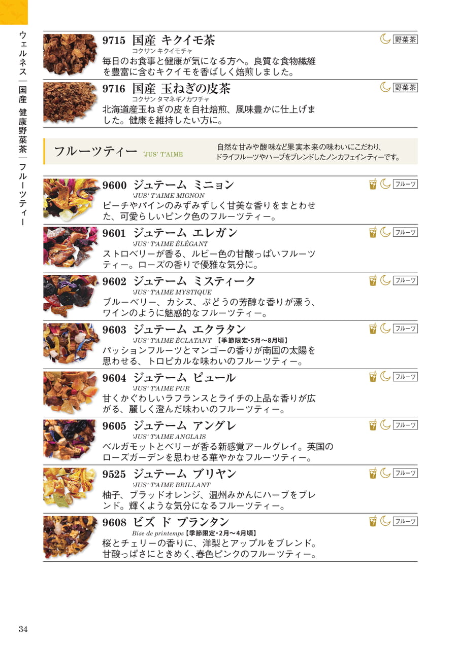 ウェルネス:フルーツティー(34ページ目)