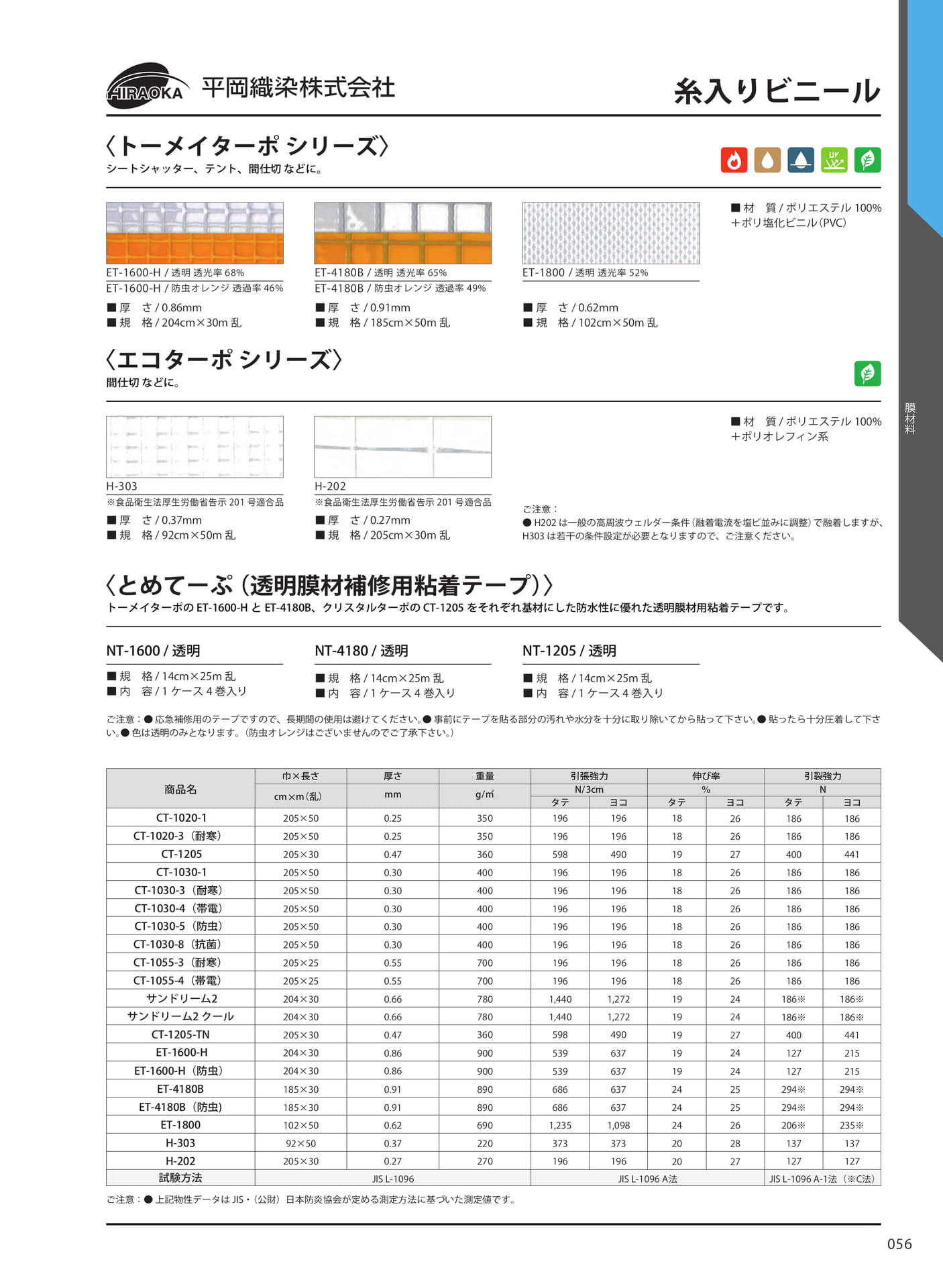 糸入りビニール(63ページ目)