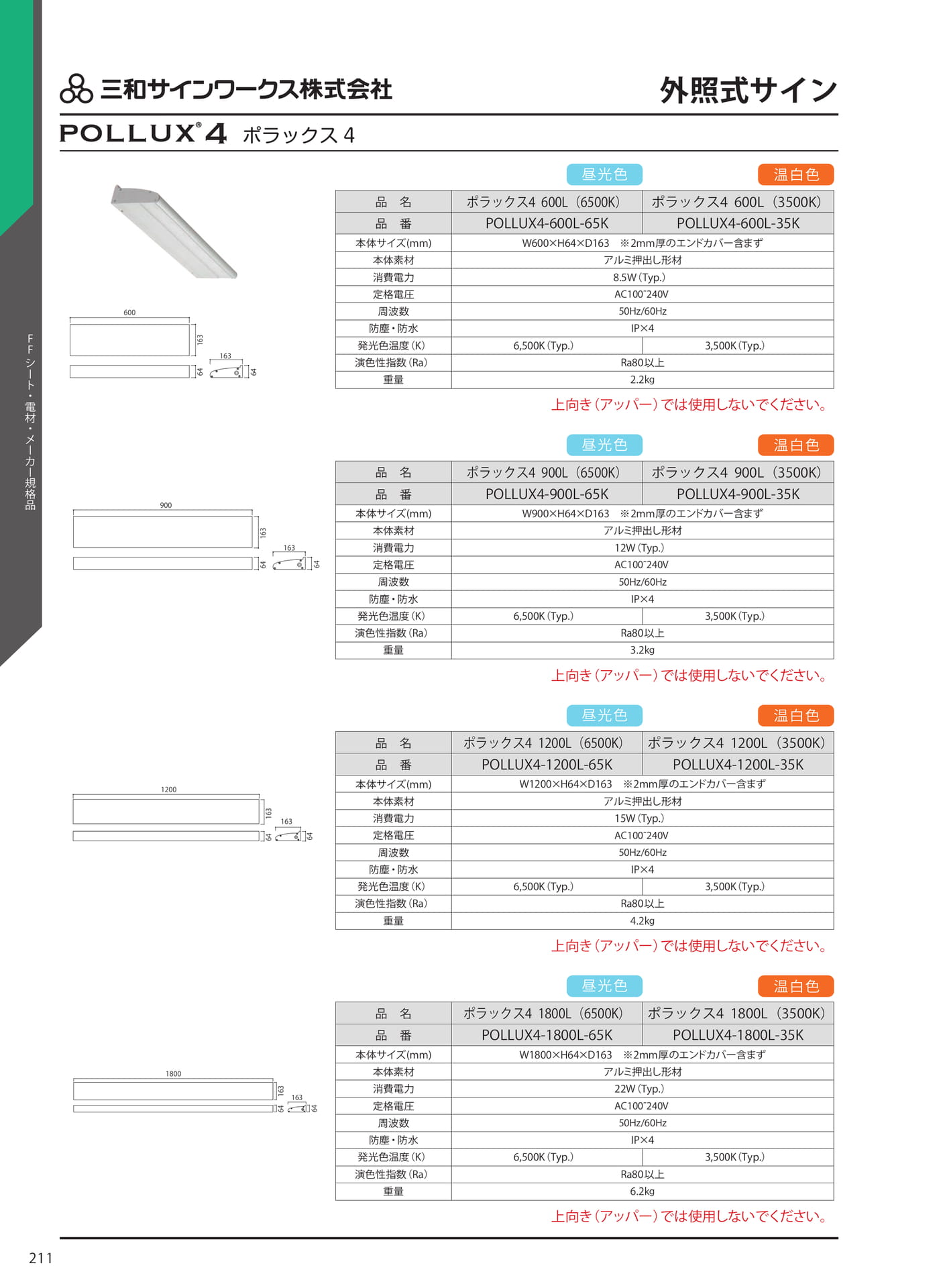外照式サイン(218ページ目)