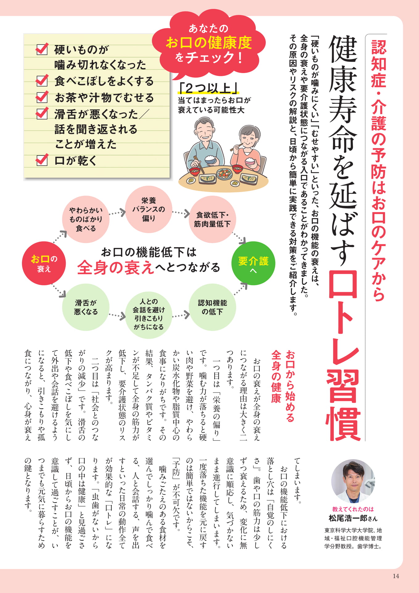 健康寿命を延ばす口トレ習慣（14ページ目）