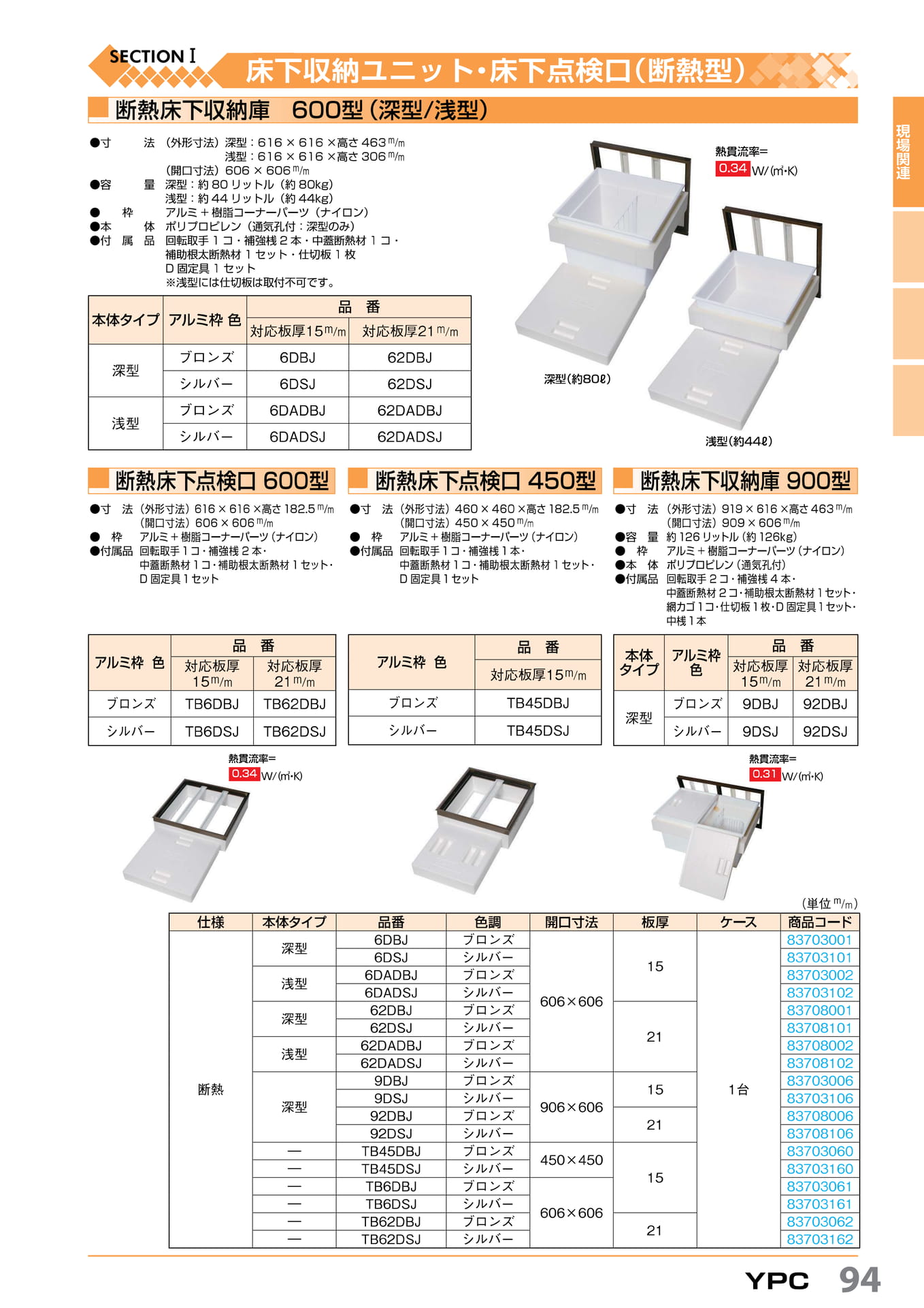 断熱床下収納庫 YPC 94(95ページ目)