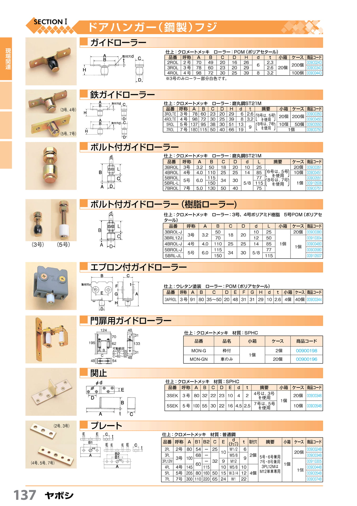 ガイドローラー・関止 ヤボシ 137(138ページ目)