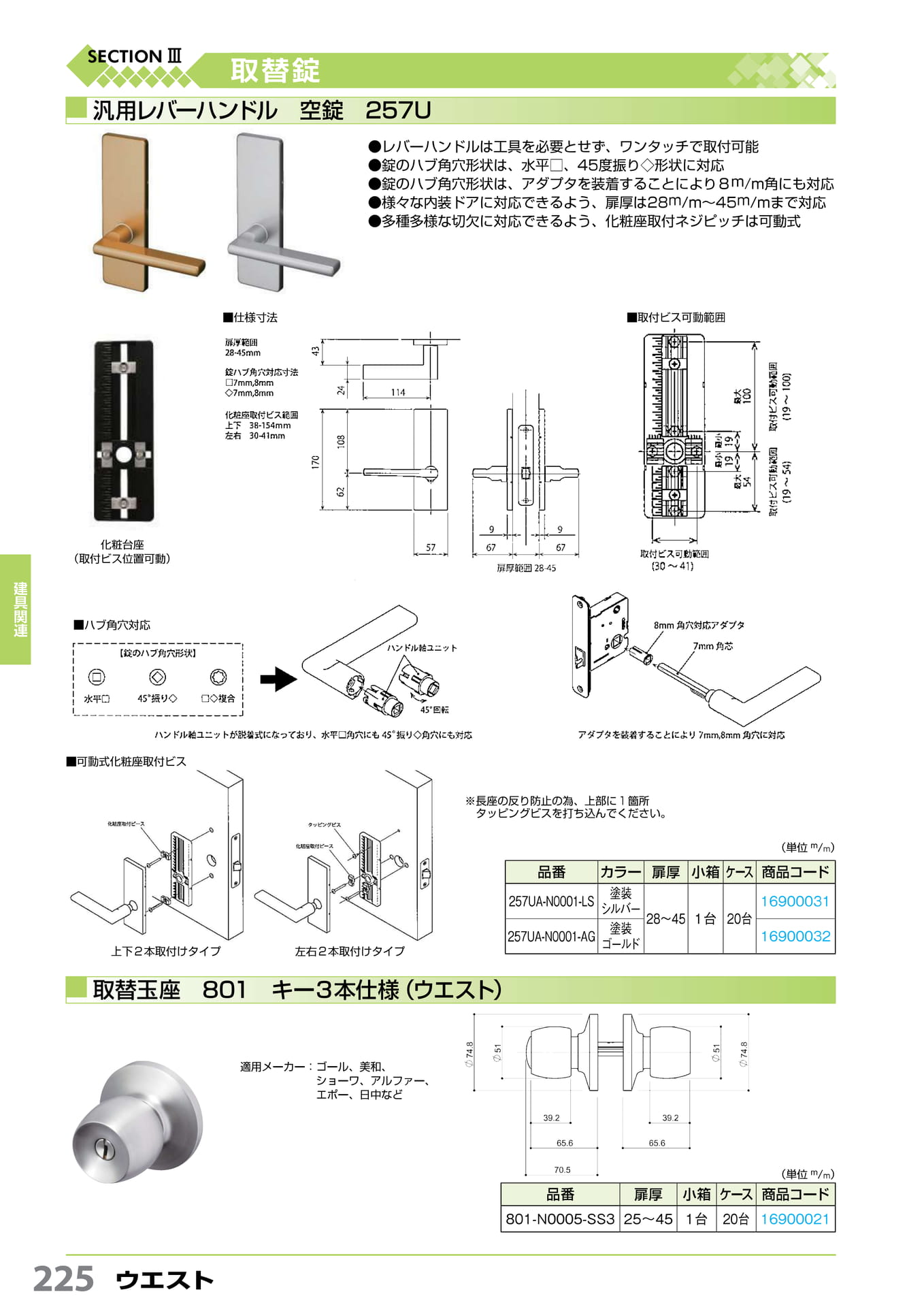 取替錠 ウエスト 225(226ページ目)