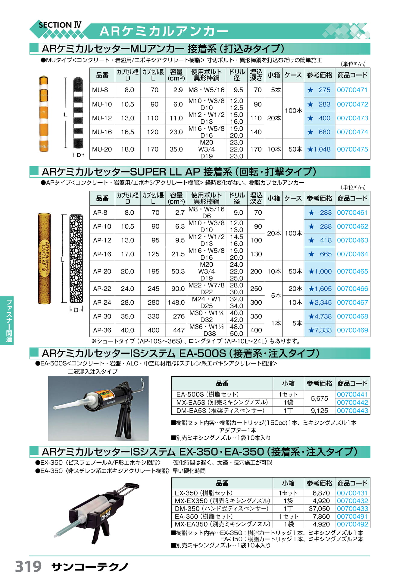 AR ケミカルセッター サンコーテクノ 319(320ページ目)