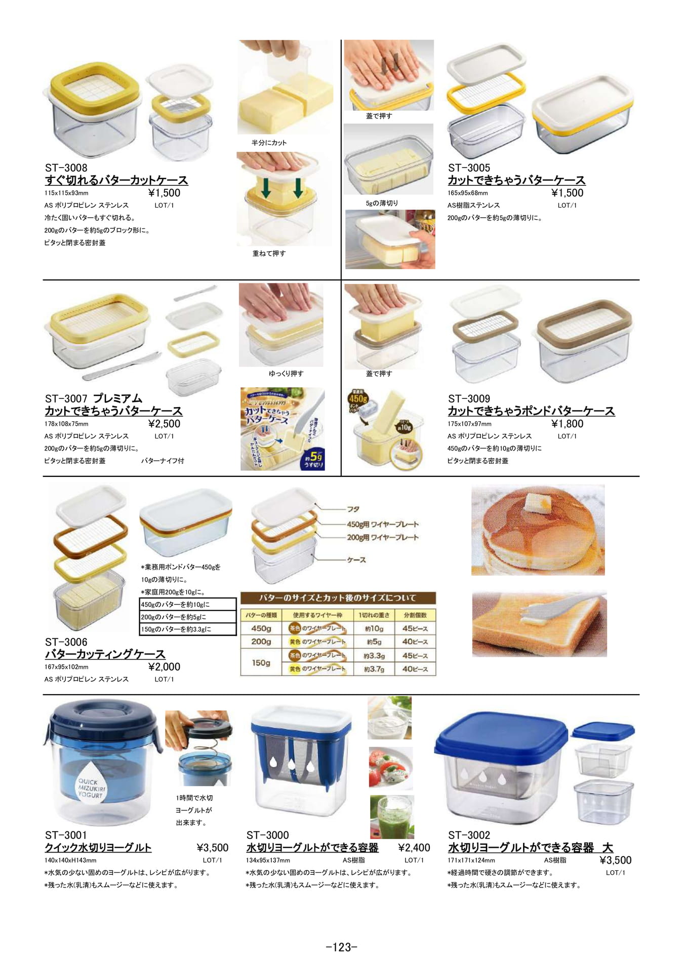 キッチンアイディア小物|バターケース、水切りヨーグルト容器他(124ページ目)