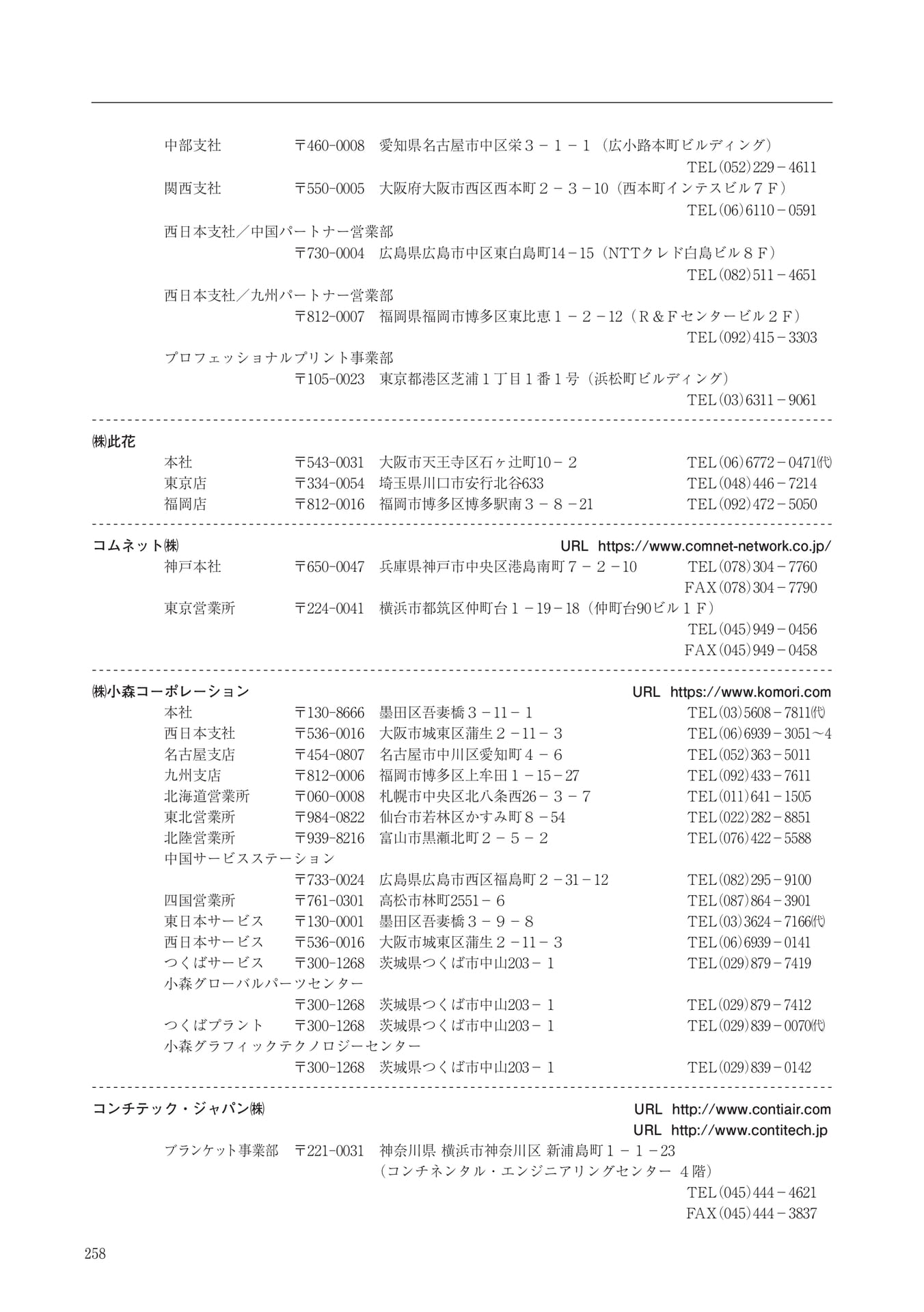 Page 258（258ページ目）