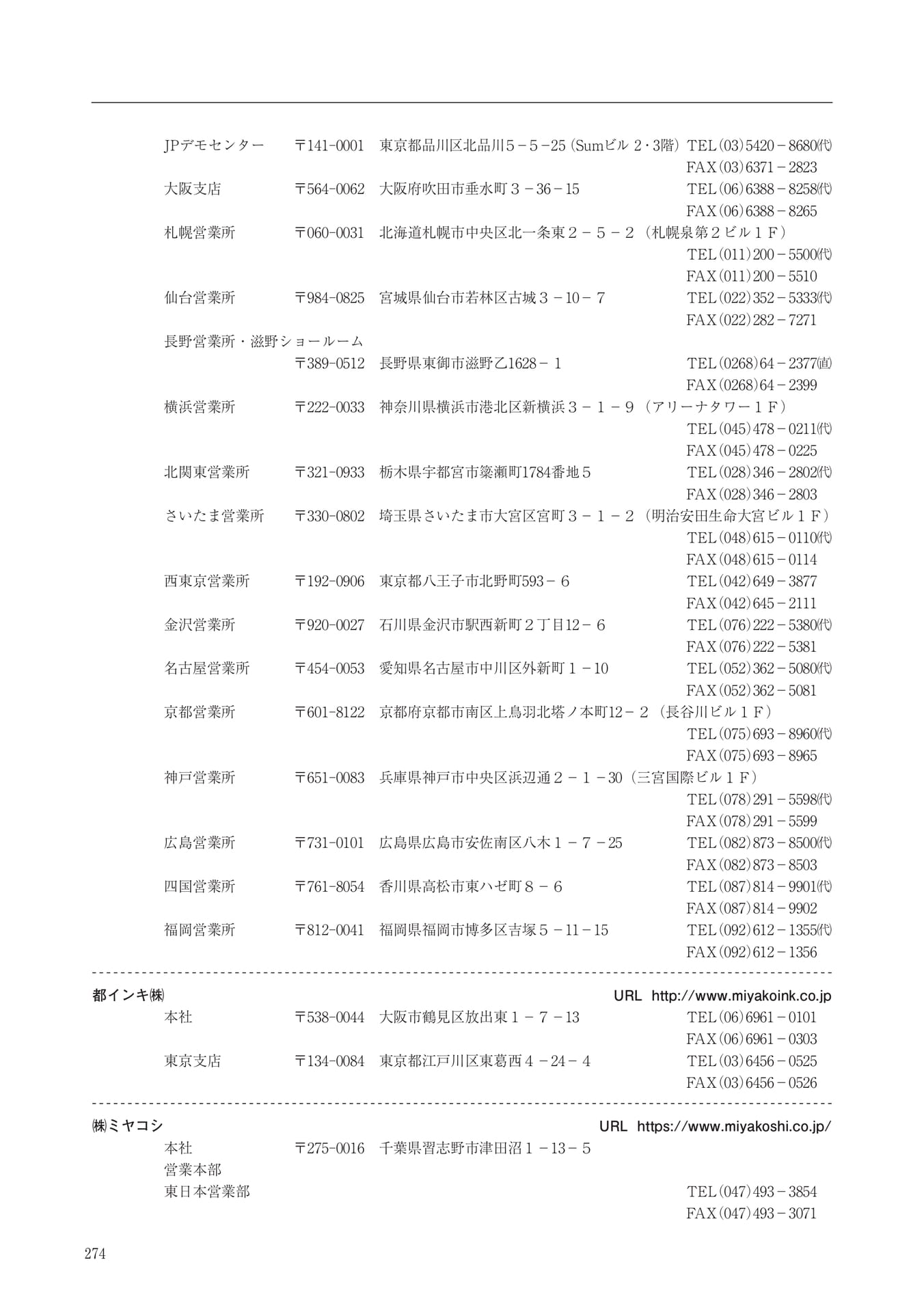 Page 274（274ページ目）