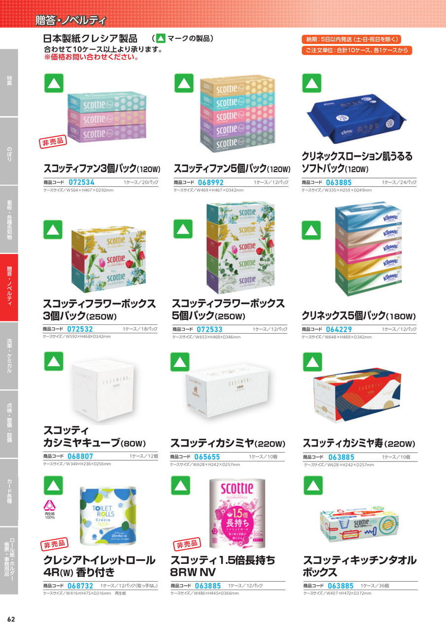 日本製紙クレシア製品（64ページ目）