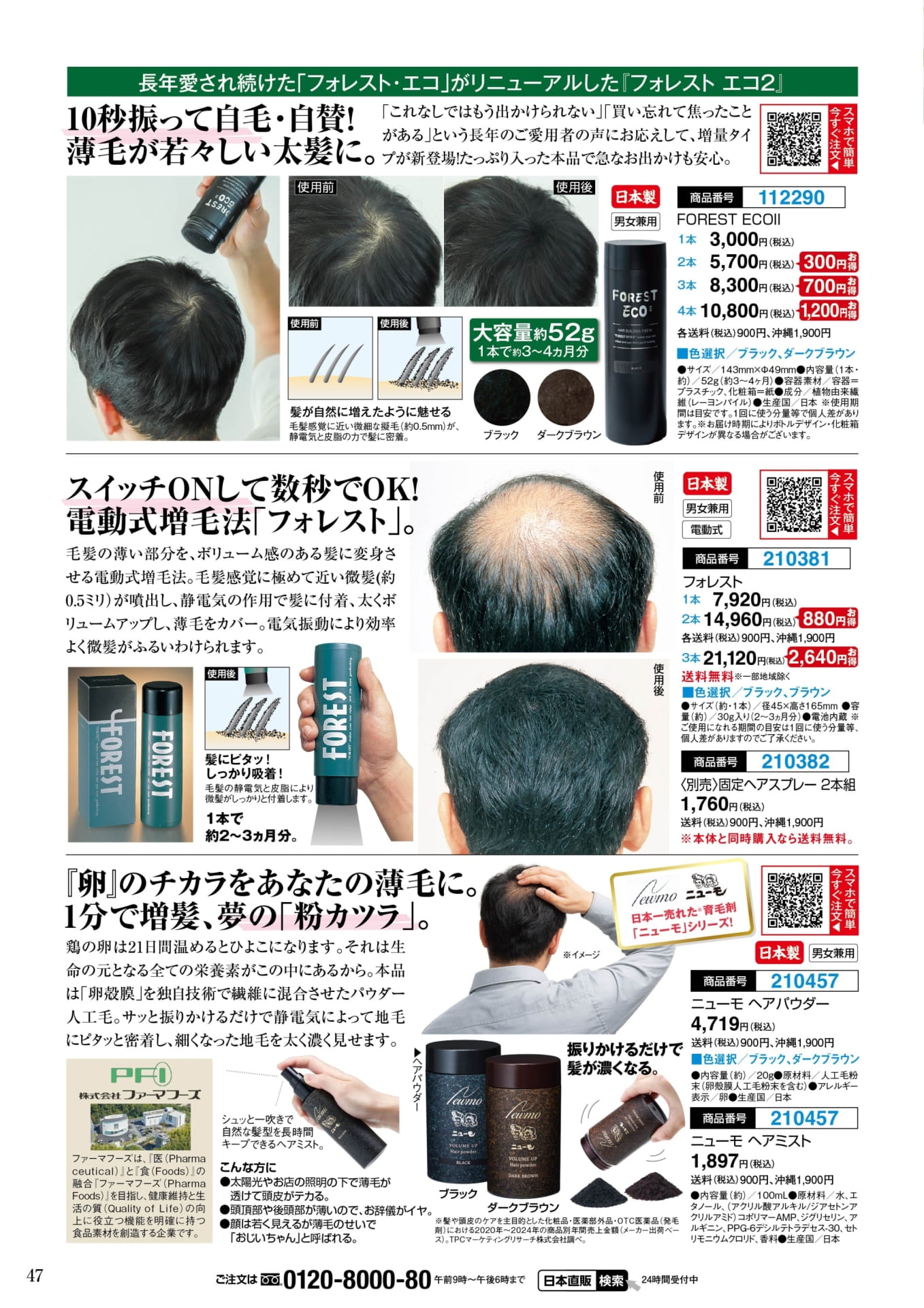 フォレストエコIIと電動式増毛法(47ページ目)