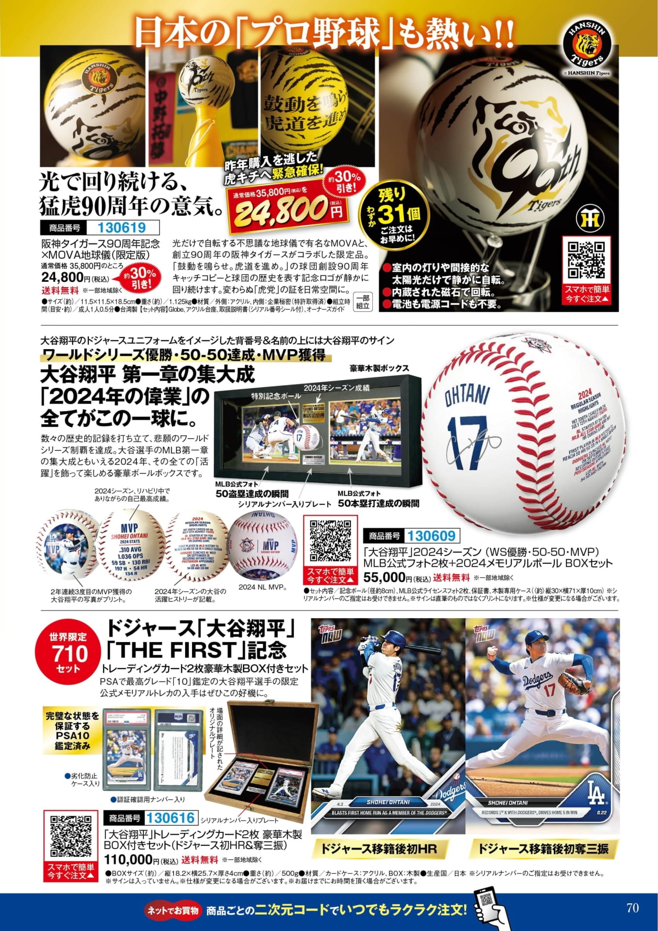 阪神タイガース地球儀・大谷翔平メモリアル(70ページ目)