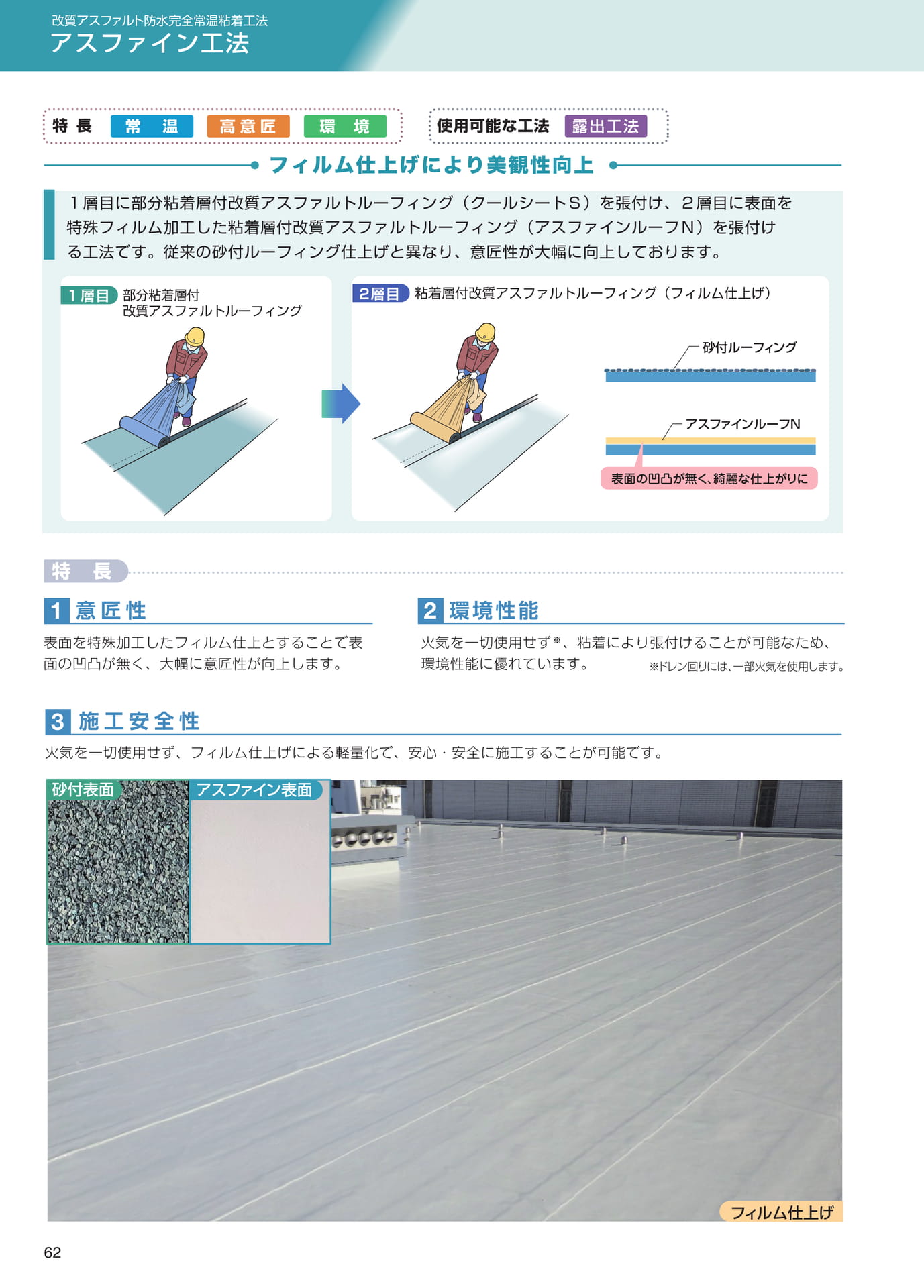 アスファイン工法（粘着工法）（62ページ目）