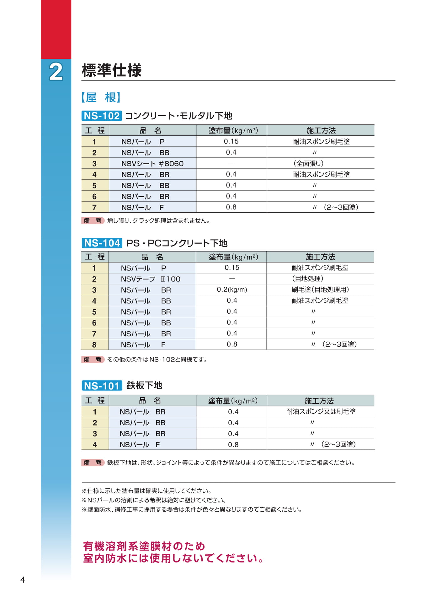 標準仕様（4ページ目）