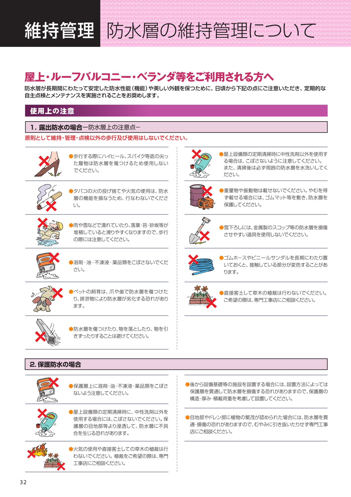 維持管理（32ページ目）