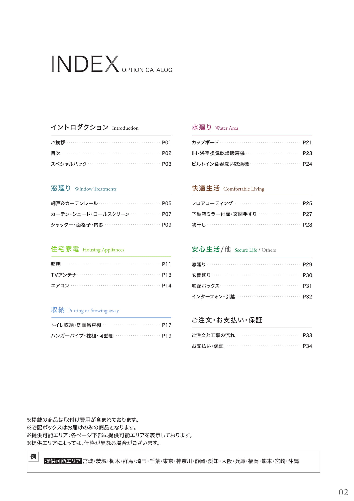 INDEX（3ページ目）