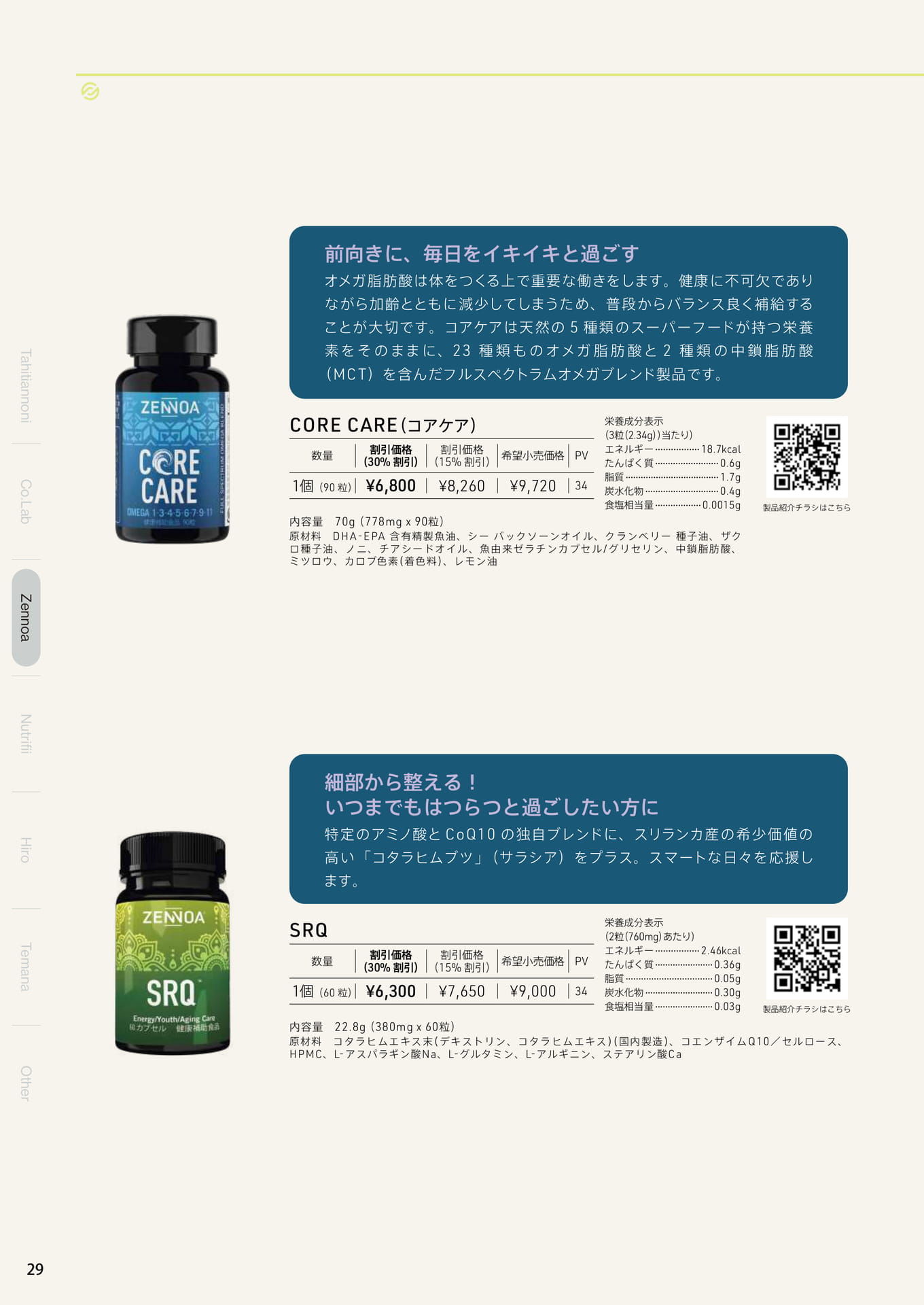 コアケア & SRQ（30ページ目）