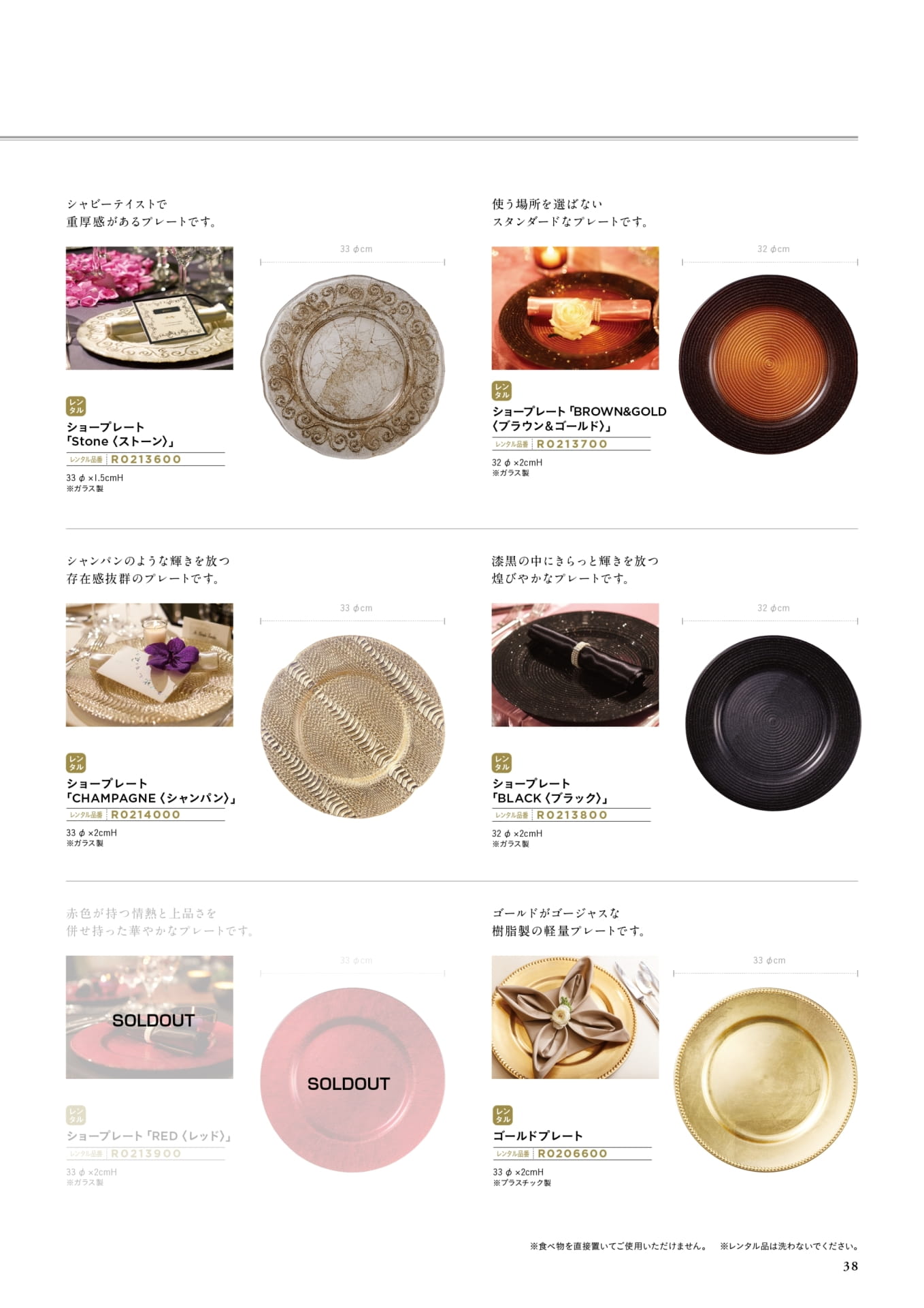 P38　 Show Plate（39ページ目）