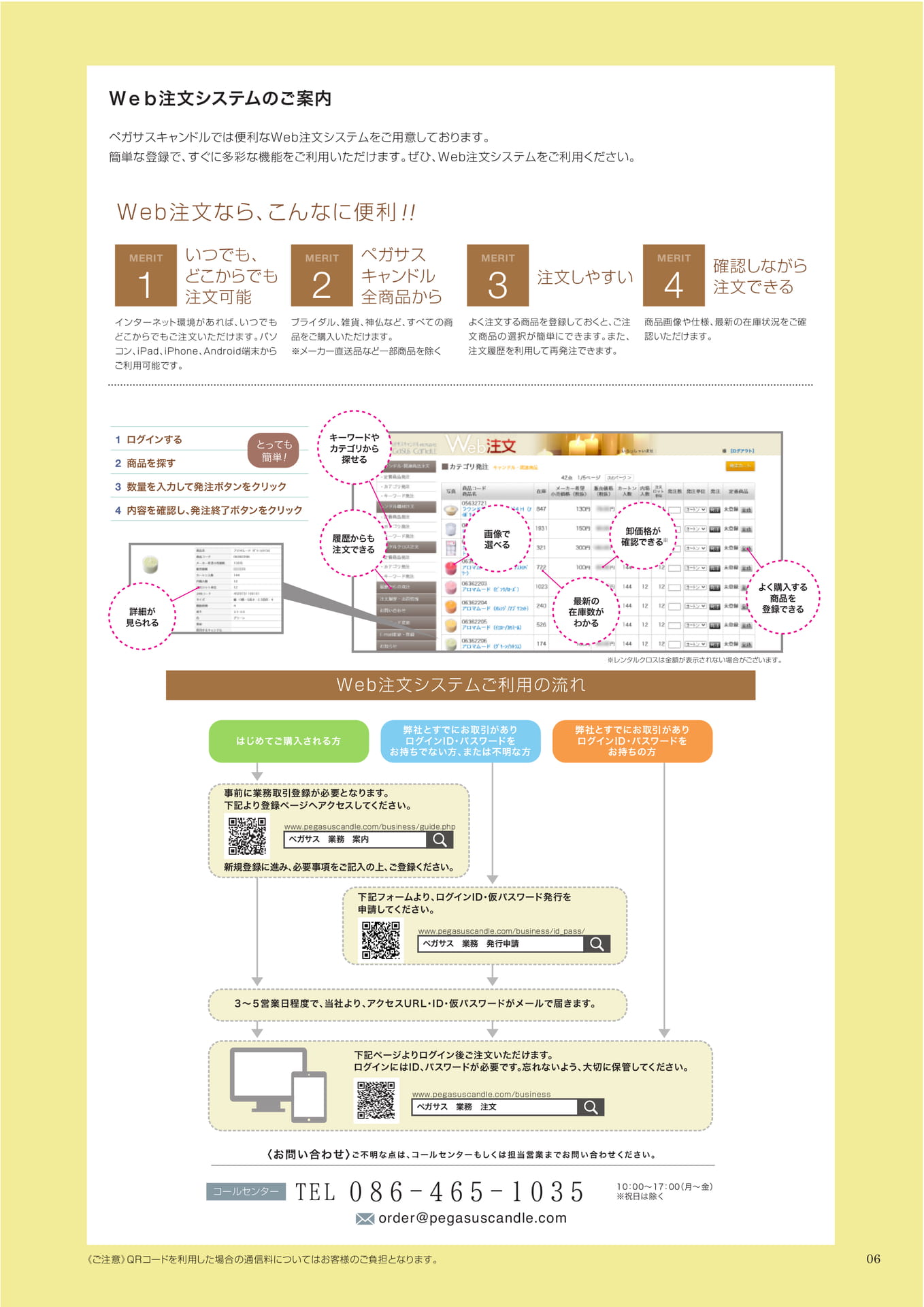 P06 Web注文システムのご案内（7ページ目）