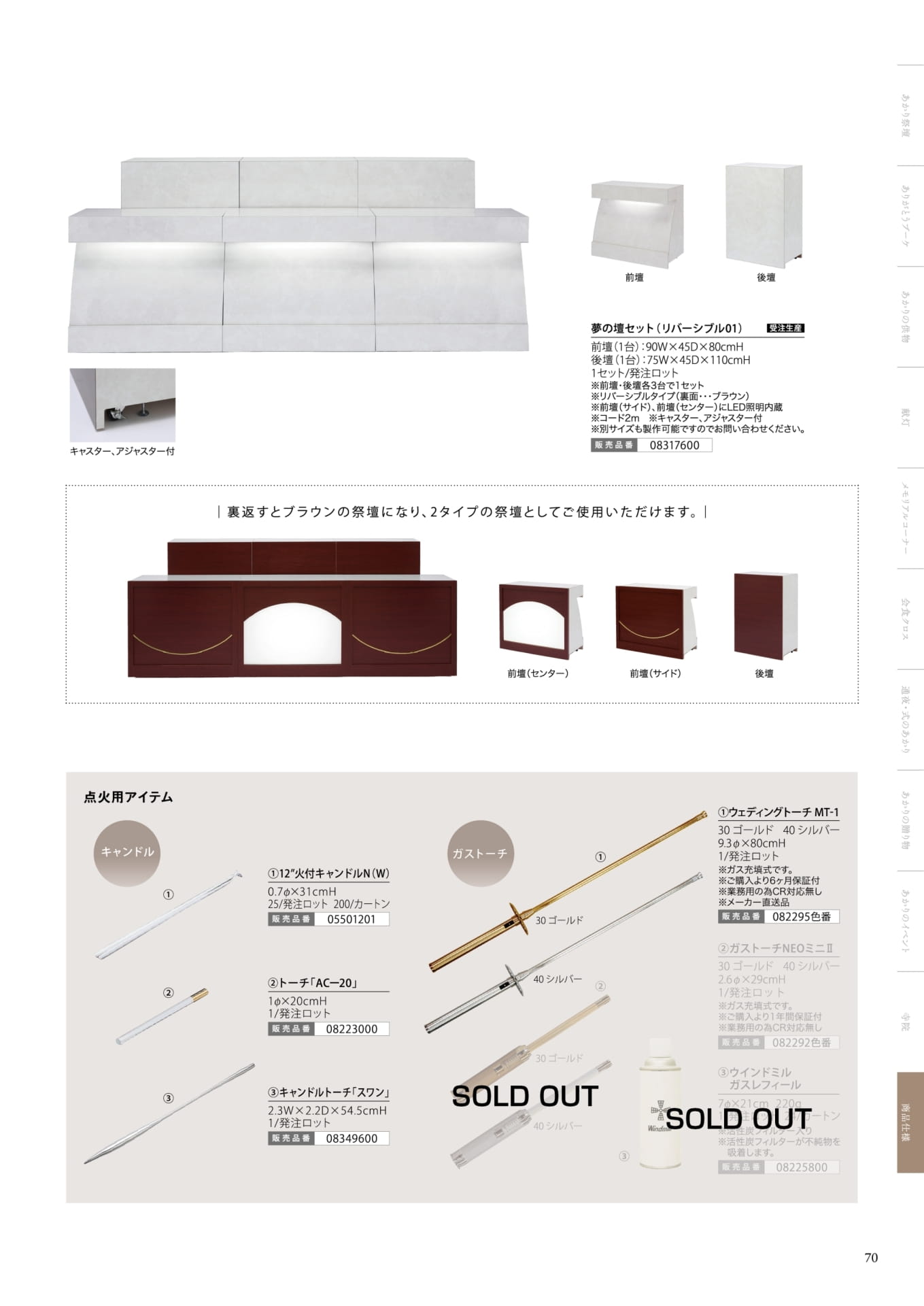 Page 70 商品仕様(71ページ目)