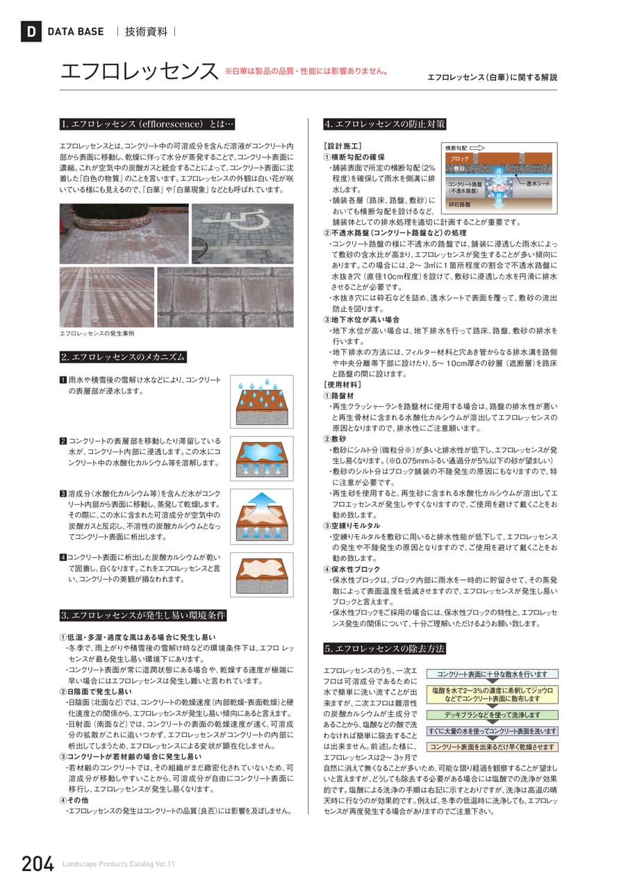 技術資料 エフロレッセンス(204ページ目)
