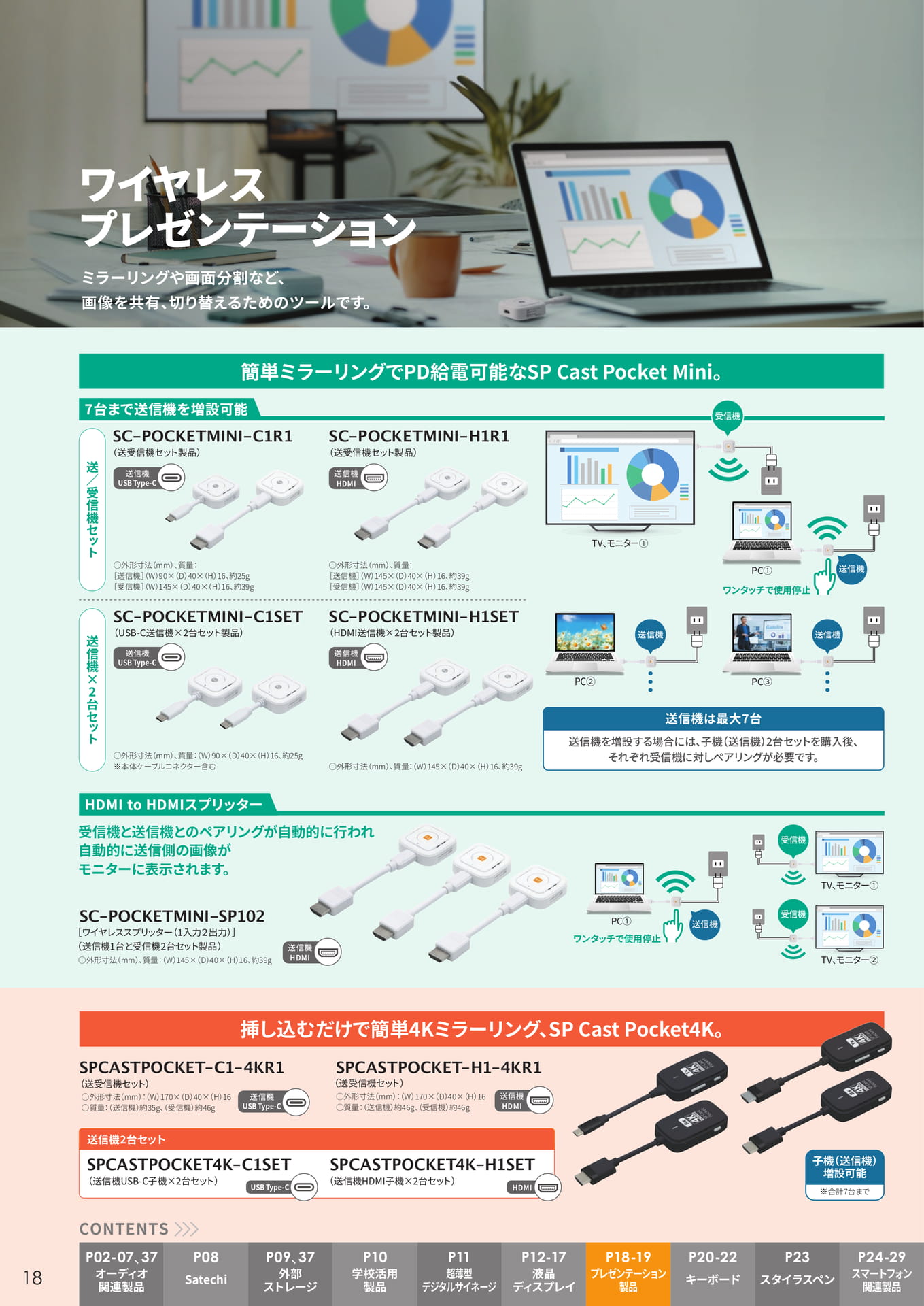 ワイヤレスプレゼンテーション(18ページ目)