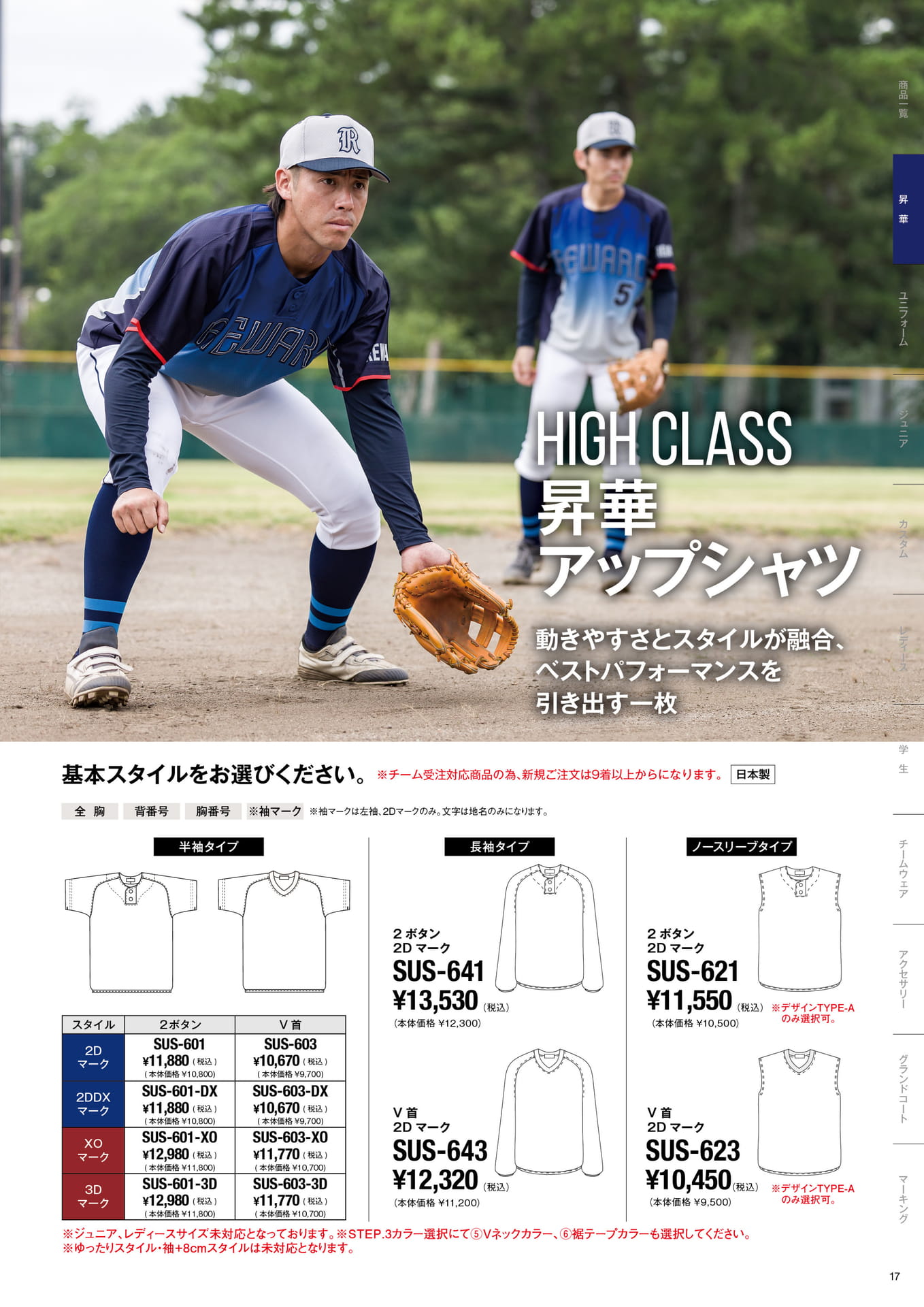 HIGH CLASS 昇華アップシャツオーダーメイドシステム （19ページ目）