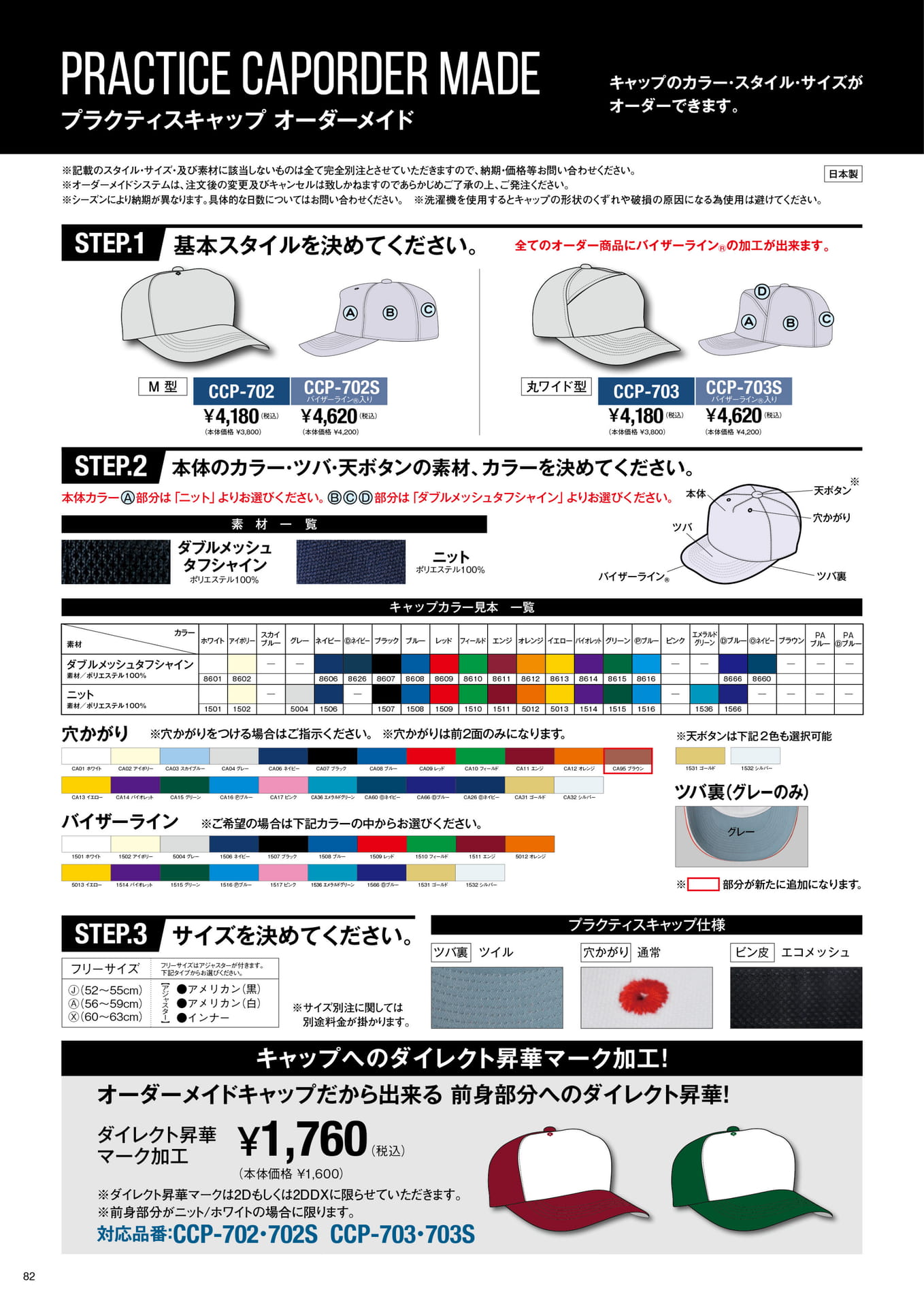 PRACTICE CAP ORDER MADE VOL.1（84ページ目）