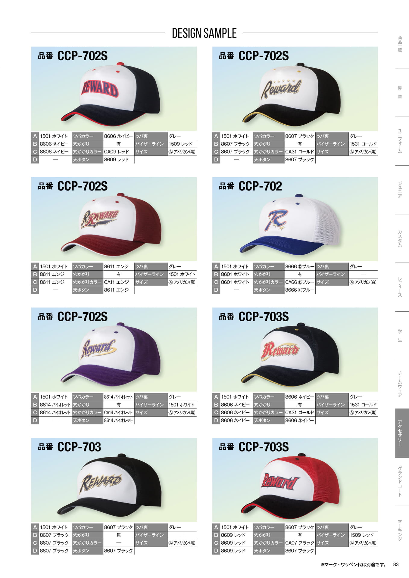 PRACTICE CAP ORDER MADE VOL.2（85ページ目）